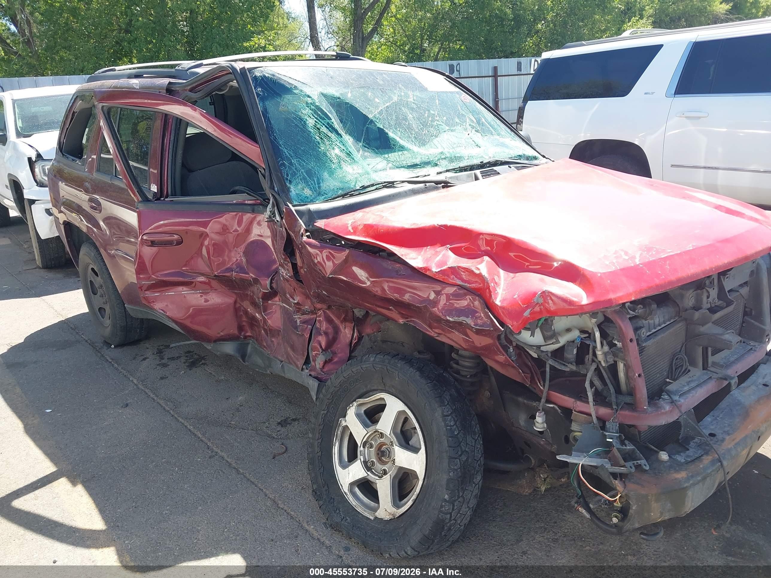 2004 Chevrolet Trailblazer Lt Red vin: 1GNDT13S042378669