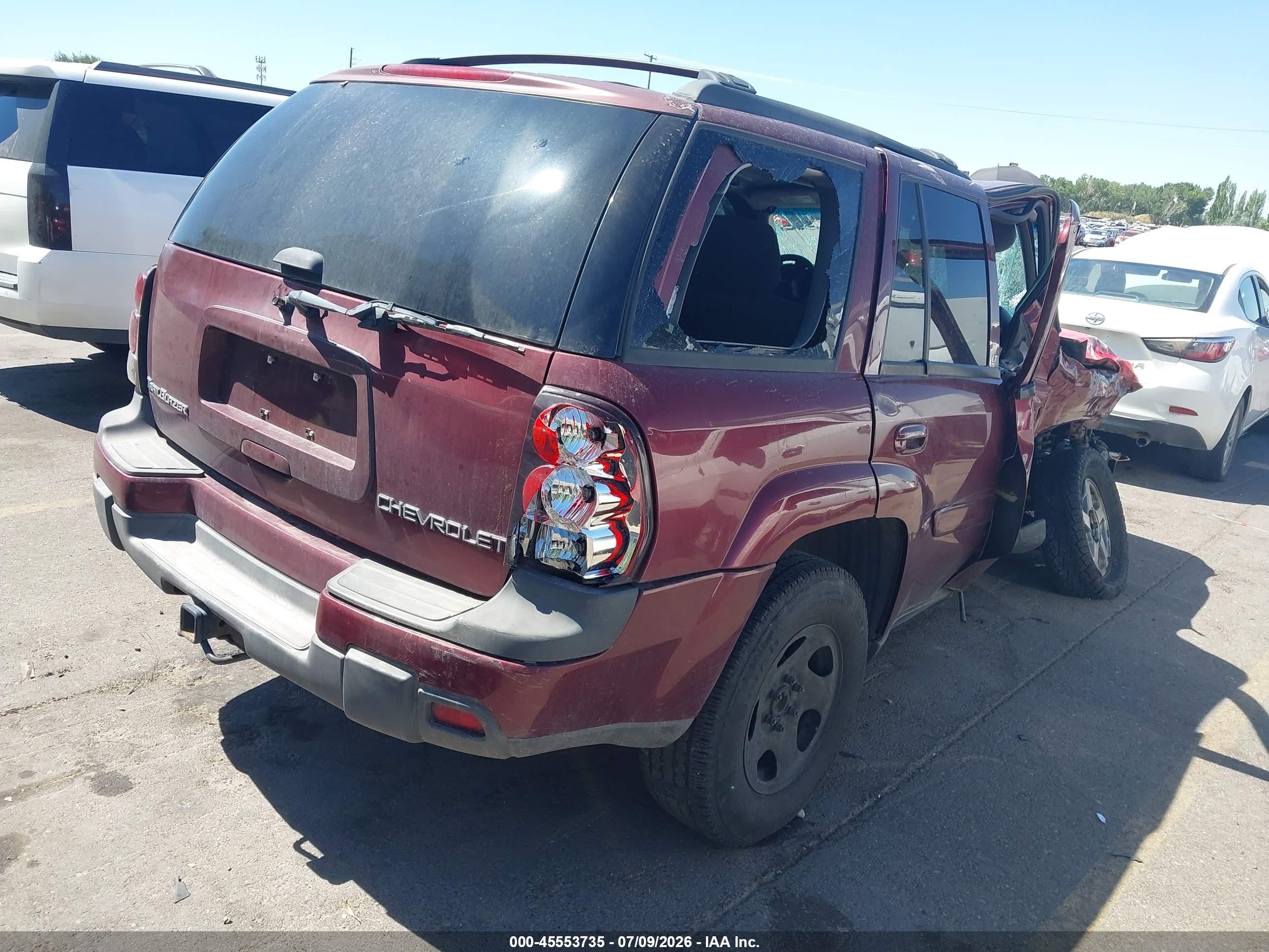 2004 Chevrolet Trailblazer Lt Red vin: 1GNDT13S042378669