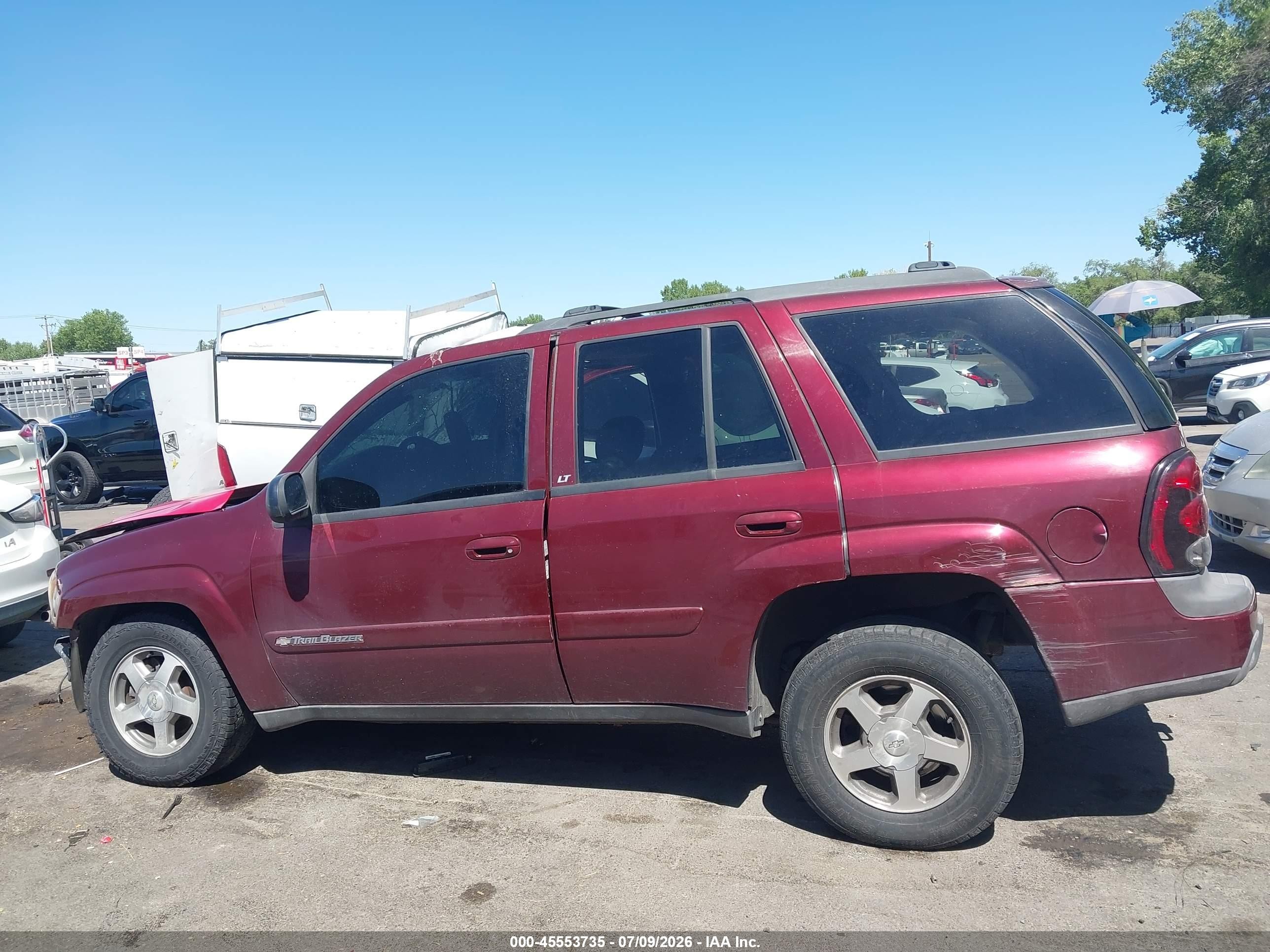 2004 Chevrolet Trailblazer Lt Red vin: 1GNDT13S042378669