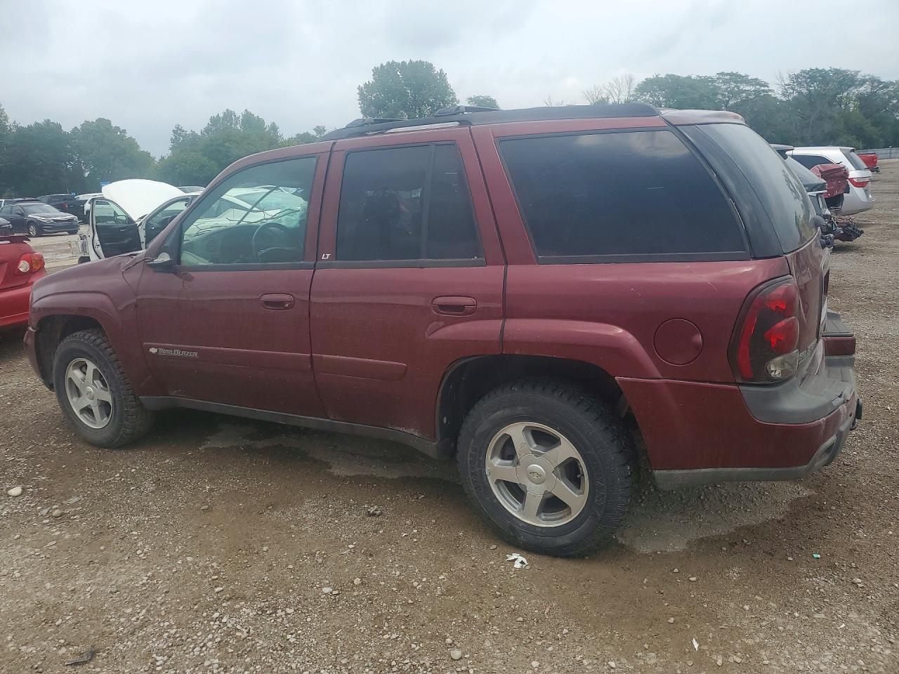 2004 Chevrolet Trailblazer Ls Maroon vin: 1GNDT13S042385590