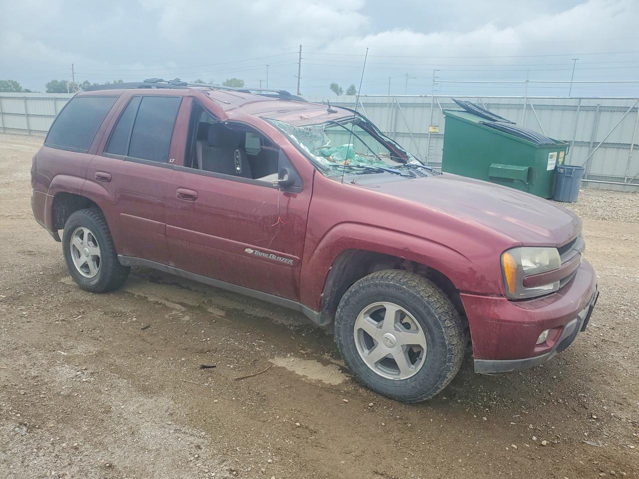 2004 Chevrolet Trailblazer Ls Maroon vin: 1GNDT13S042385590