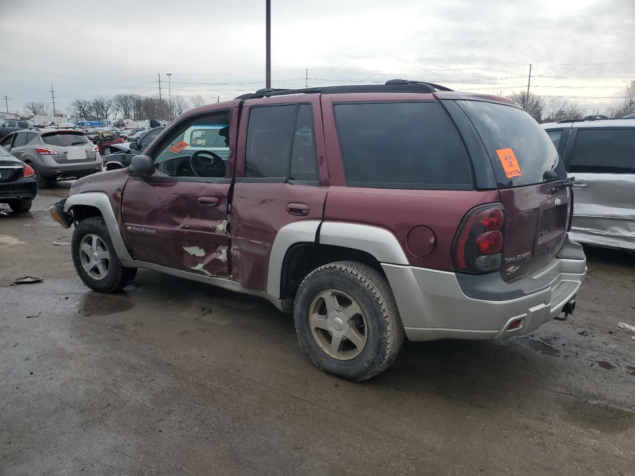 2005 Chevrolet Trailblazer Ls Maroon vin: 1GNDT13S052174522
