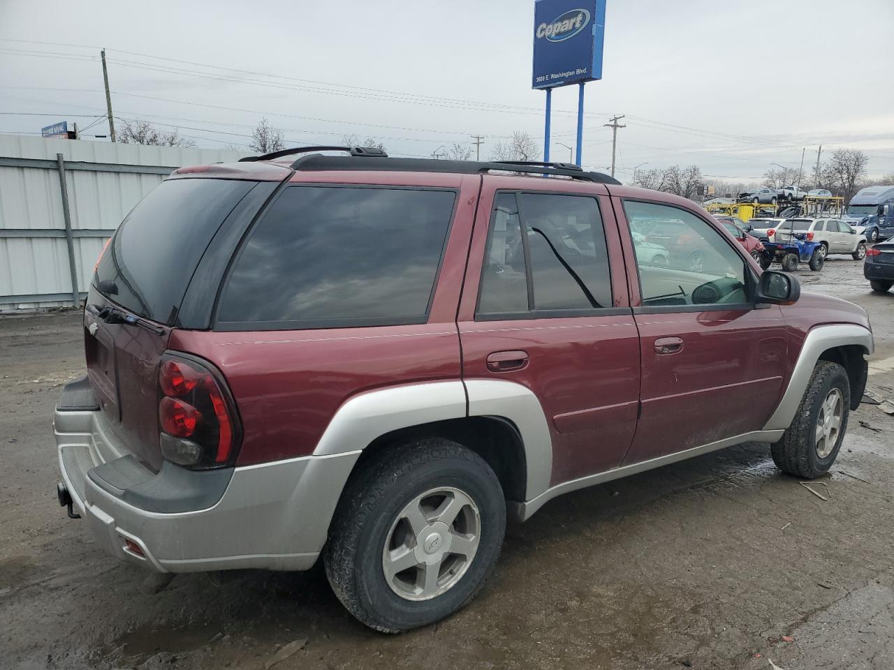 2005 Chevrolet Trailblazer Ls Maroon vin: 1GNDT13S052174522