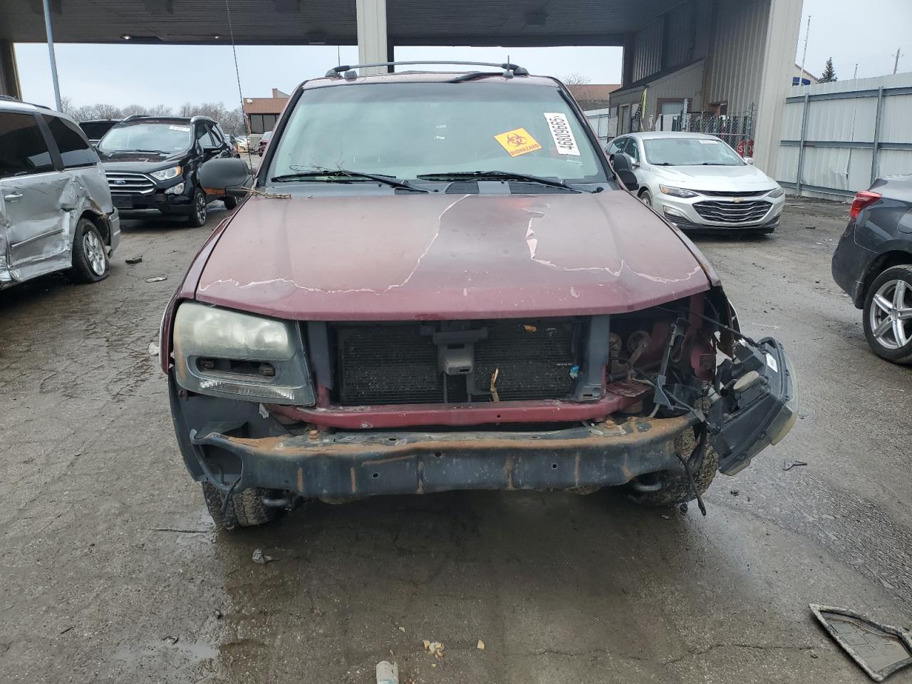 2005 Chevrolet Trailblazer Ls Maroon vin: 1GNDT13S052174522