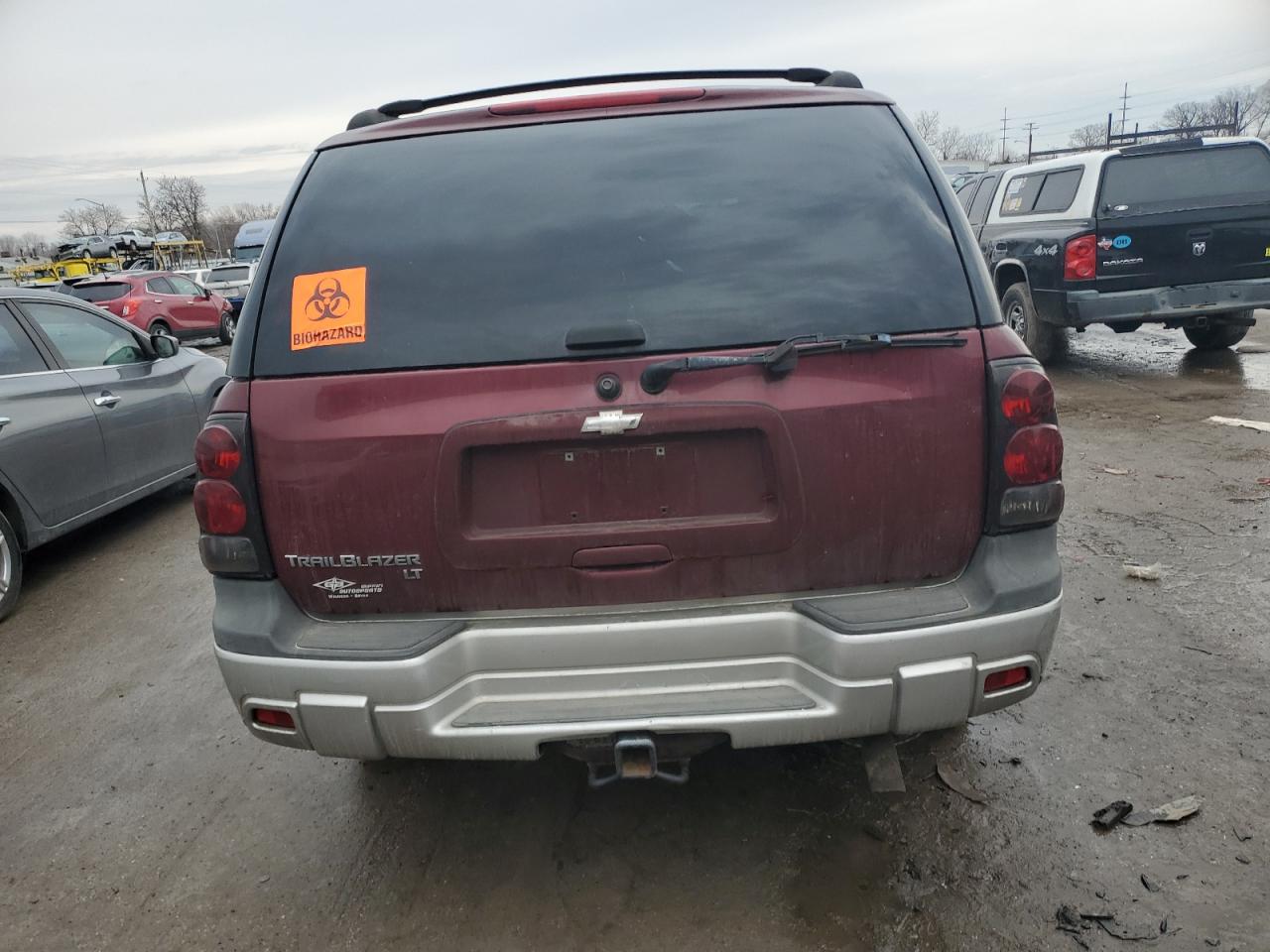 2005 Chevrolet Trailblazer Ls Maroon vin: 1GNDT13S052174522