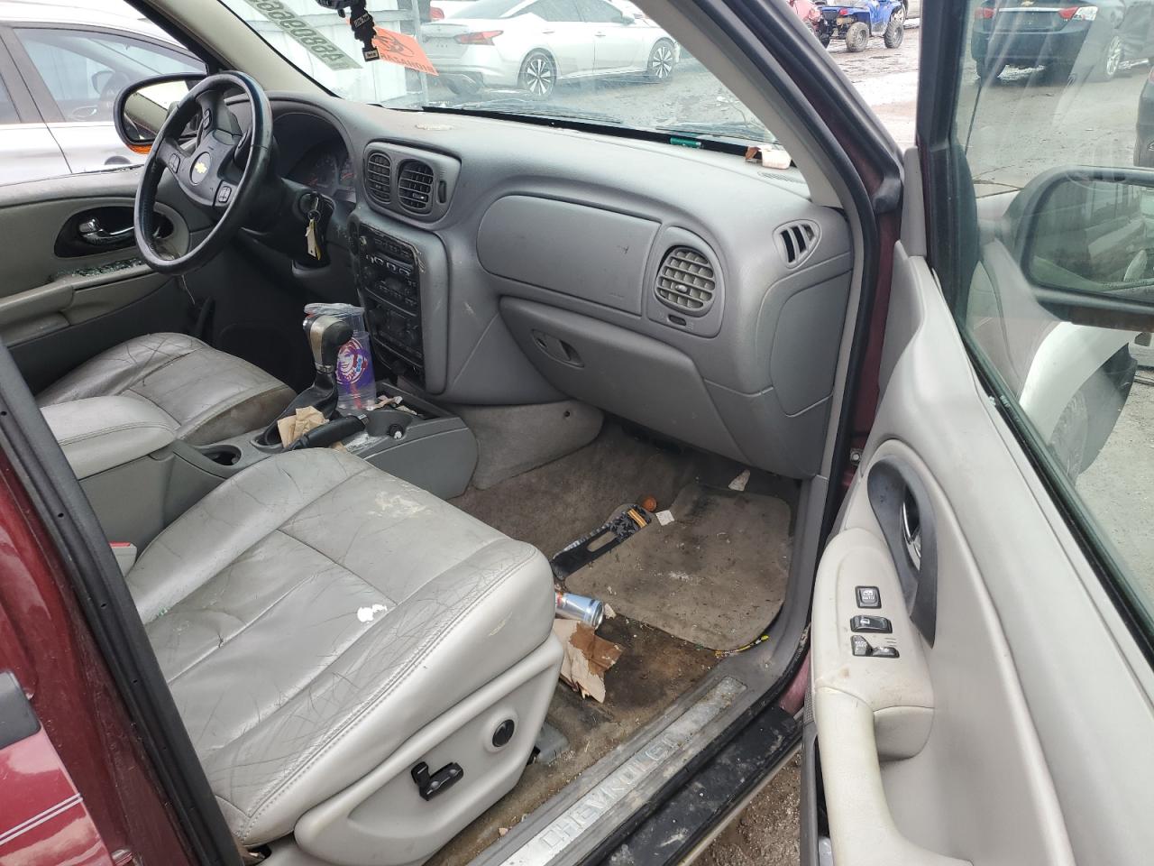2005 Chevrolet Trailblazer Ls Maroon vin: 1GNDT13S052174522