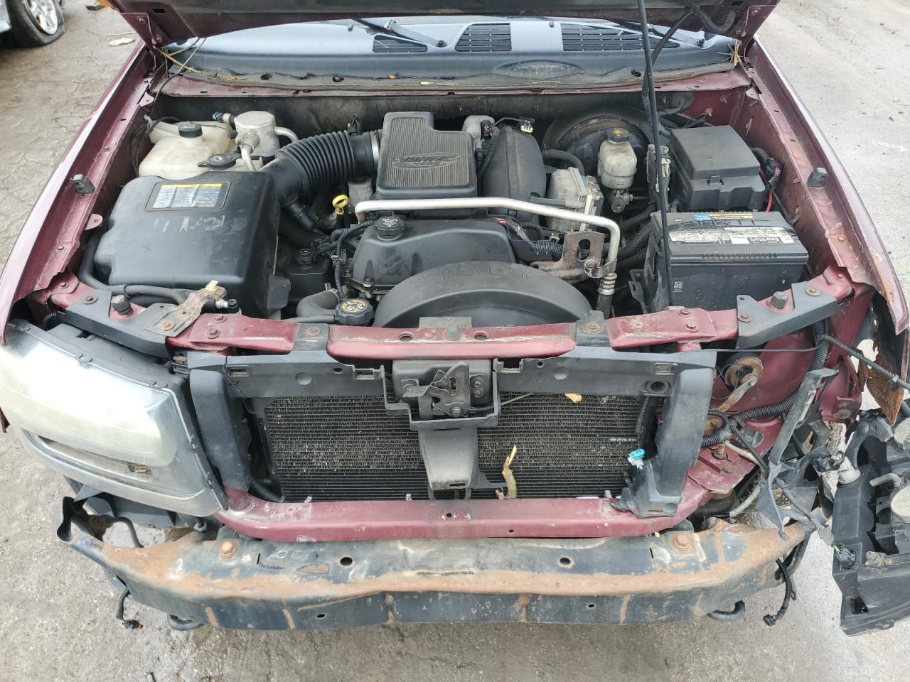2005 Chevrolet Trailblazer Ls Maroon vin: 1GNDT13S052174522