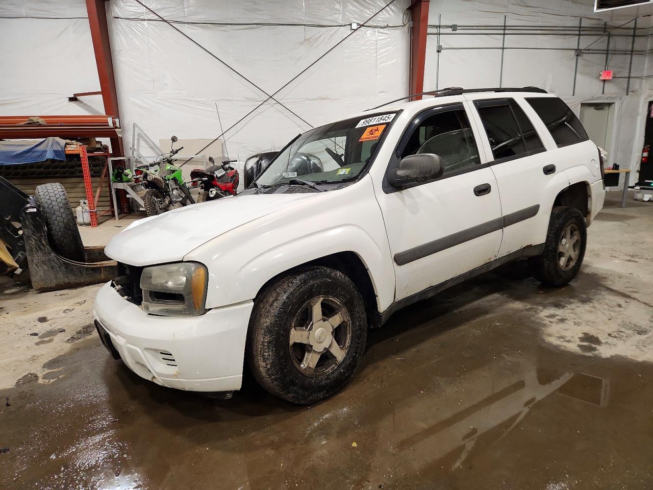 2005 Chevrolet Trailblazer Ls White vin: 1GNDT13S052349870