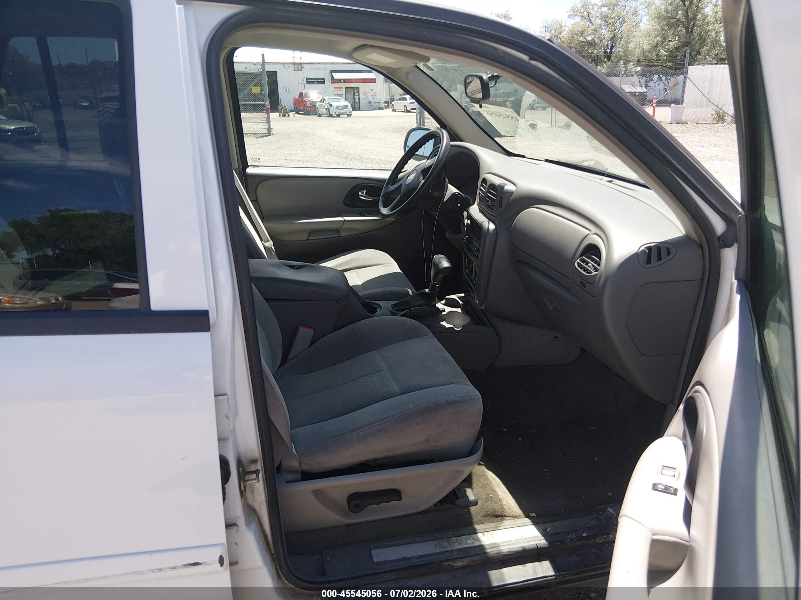 2006 Chevrolet Trailblazer Ls White vin: 1GNDT13S062147273
