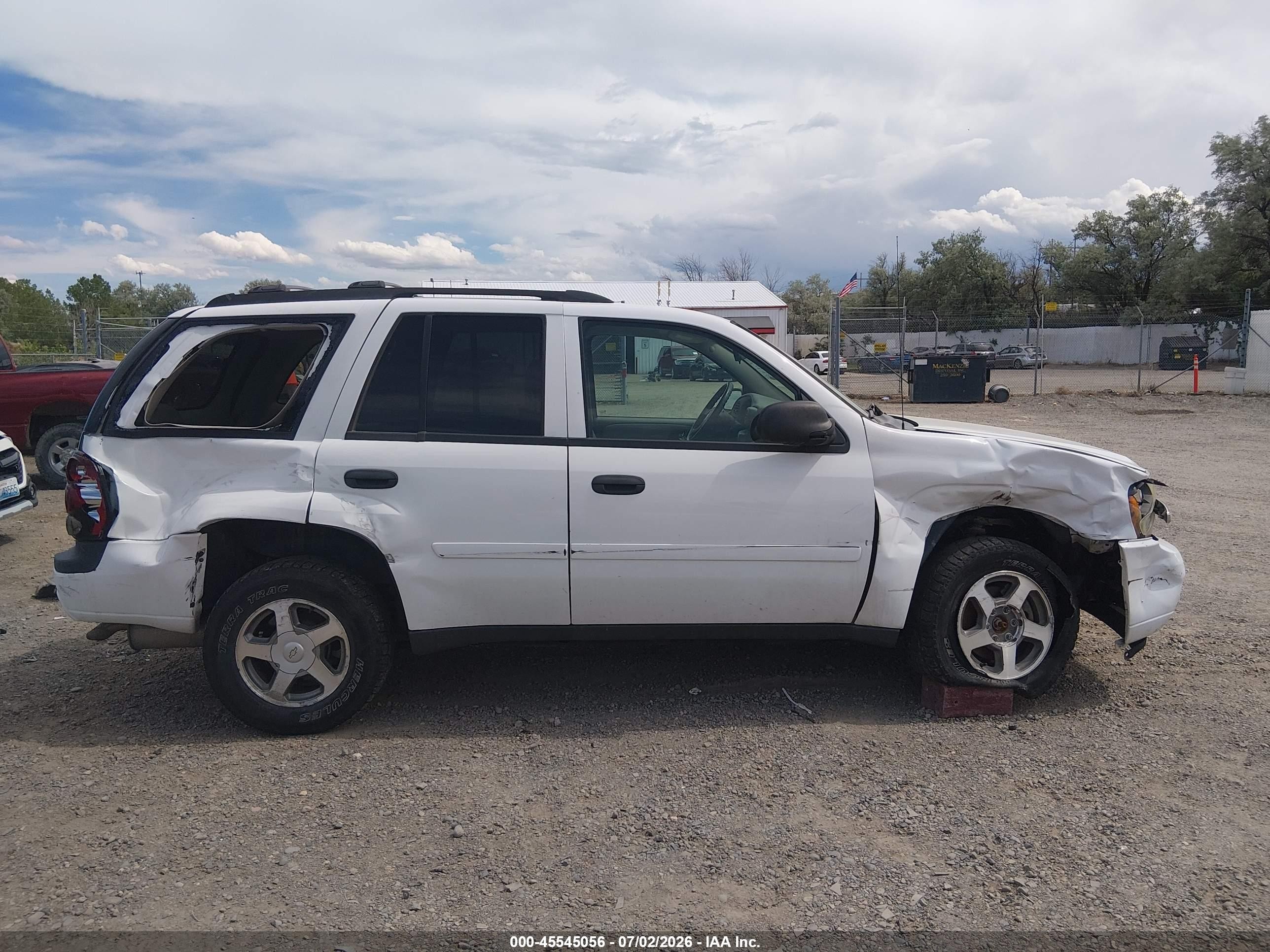 2006 Chevrolet Trailblazer Ls White vin: 1GNDT13S062147273