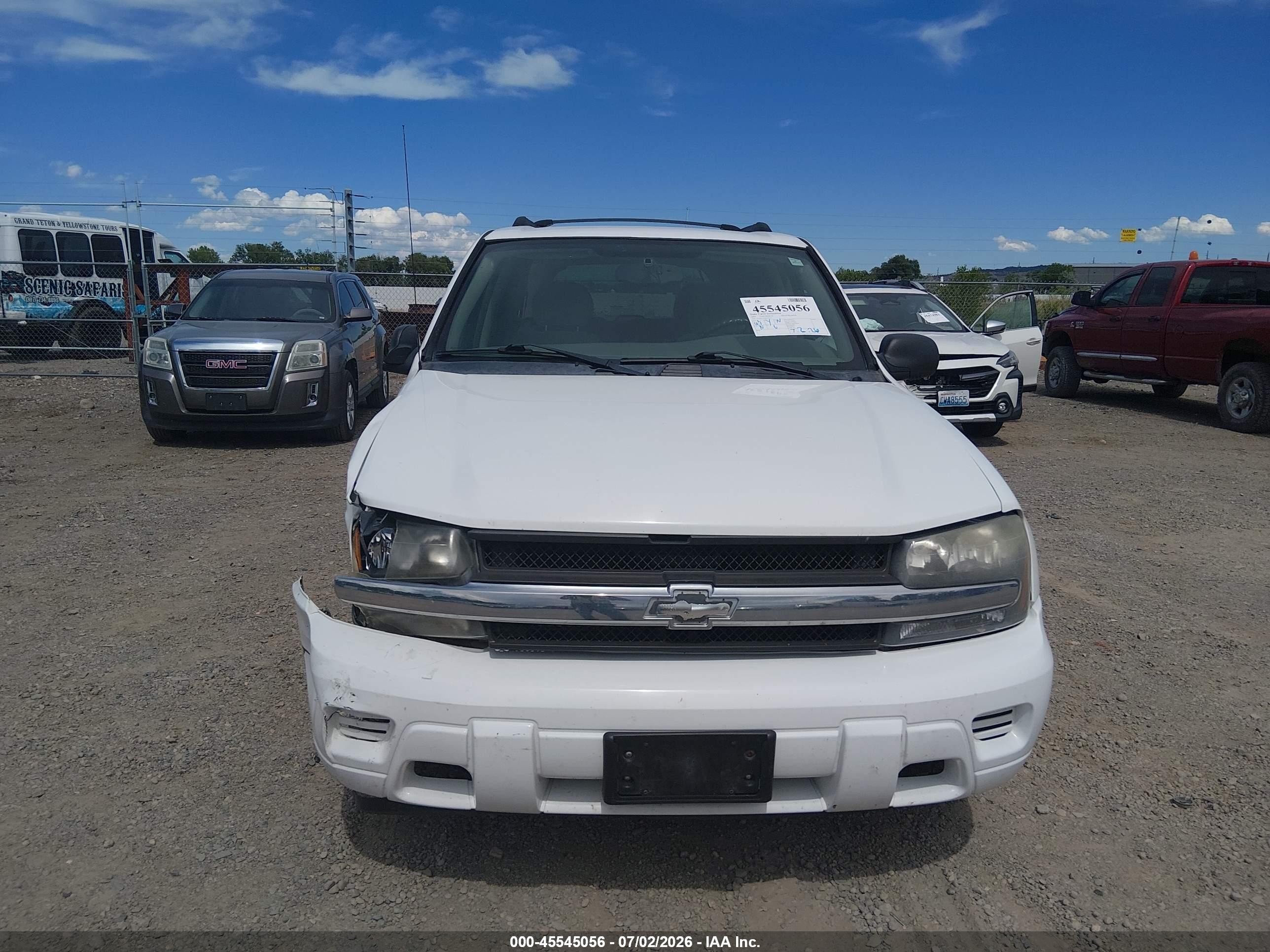 2006 Chevrolet Trailblazer Ls White vin: 1GNDT13S062147273