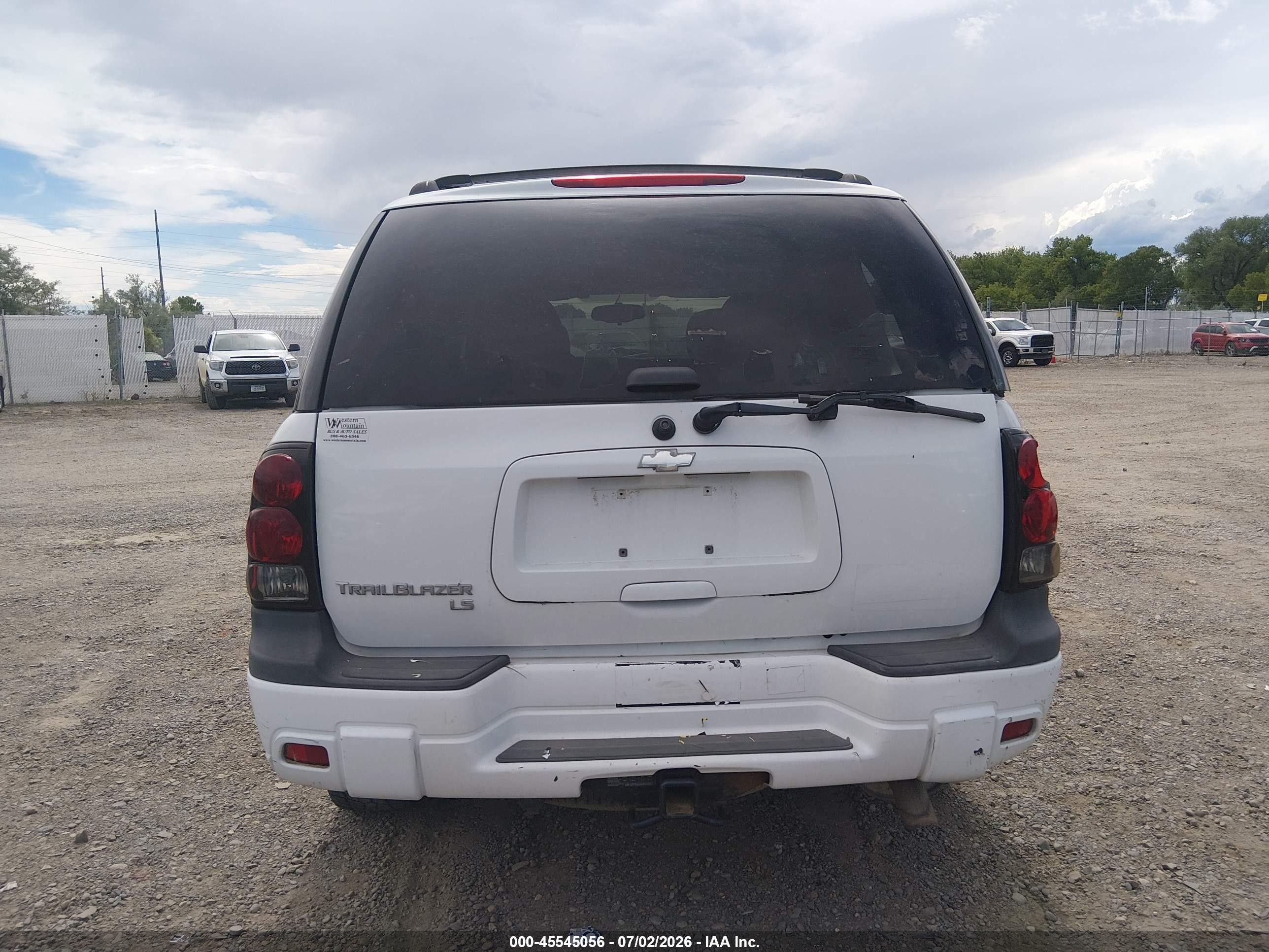 2006 Chevrolet Trailblazer Ls White vin: 1GNDT13S062147273