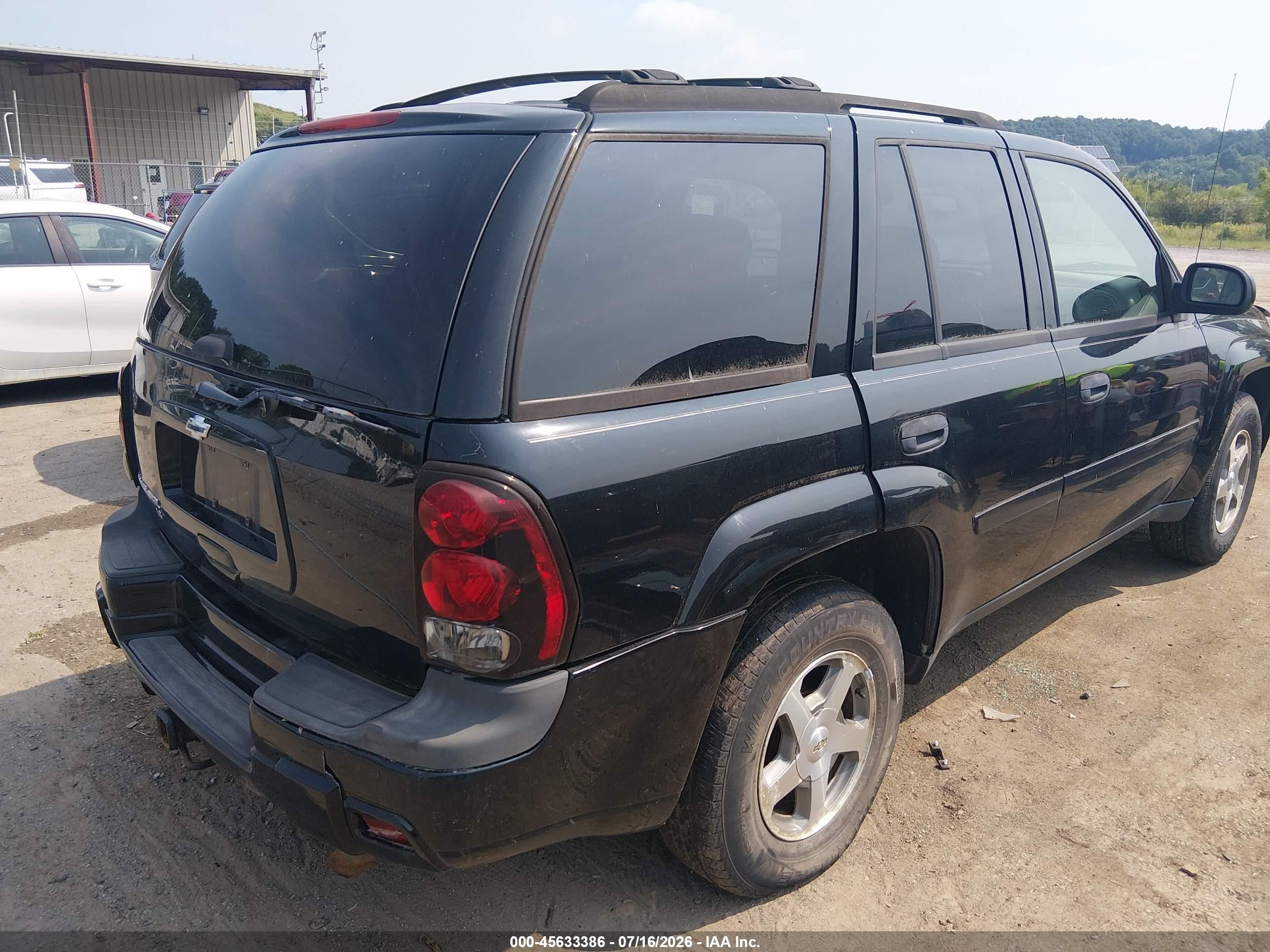 2006 Chevrolet Trailblazer Ls Черный vin: 1GNDT13S062267106
