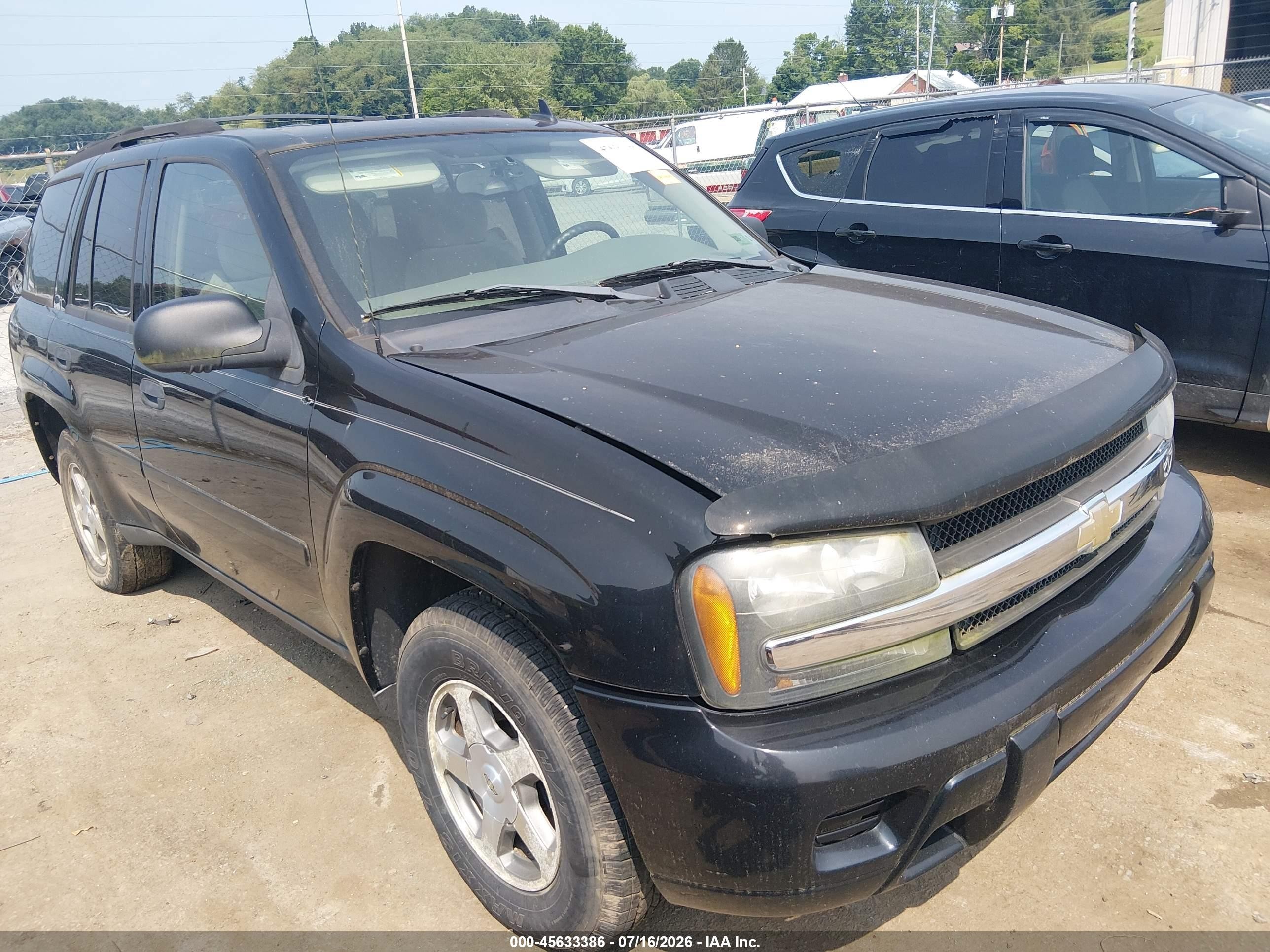 2006 Chevrolet Trailblazer Ls Черный vin: 1GNDT13S062267106