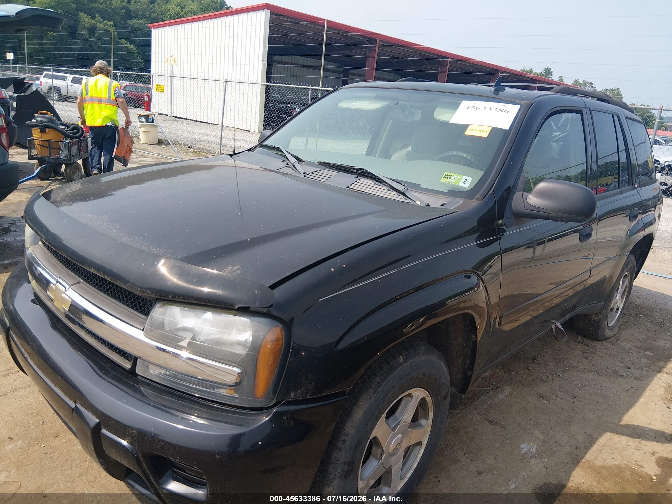 2006 Chevrolet Trailblazer Ls Черный vin: 1GNDT13S062267106