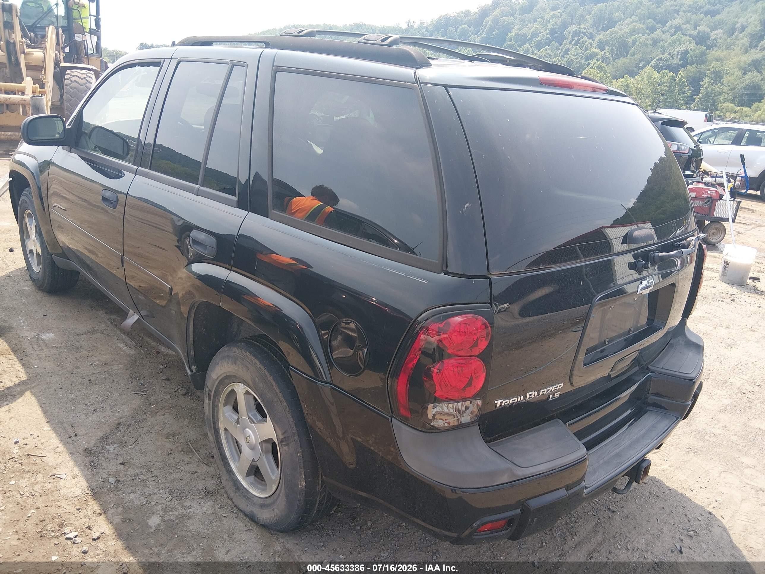 2006 Chevrolet Trailblazer Ls Черный vin: 1GNDT13S062267106