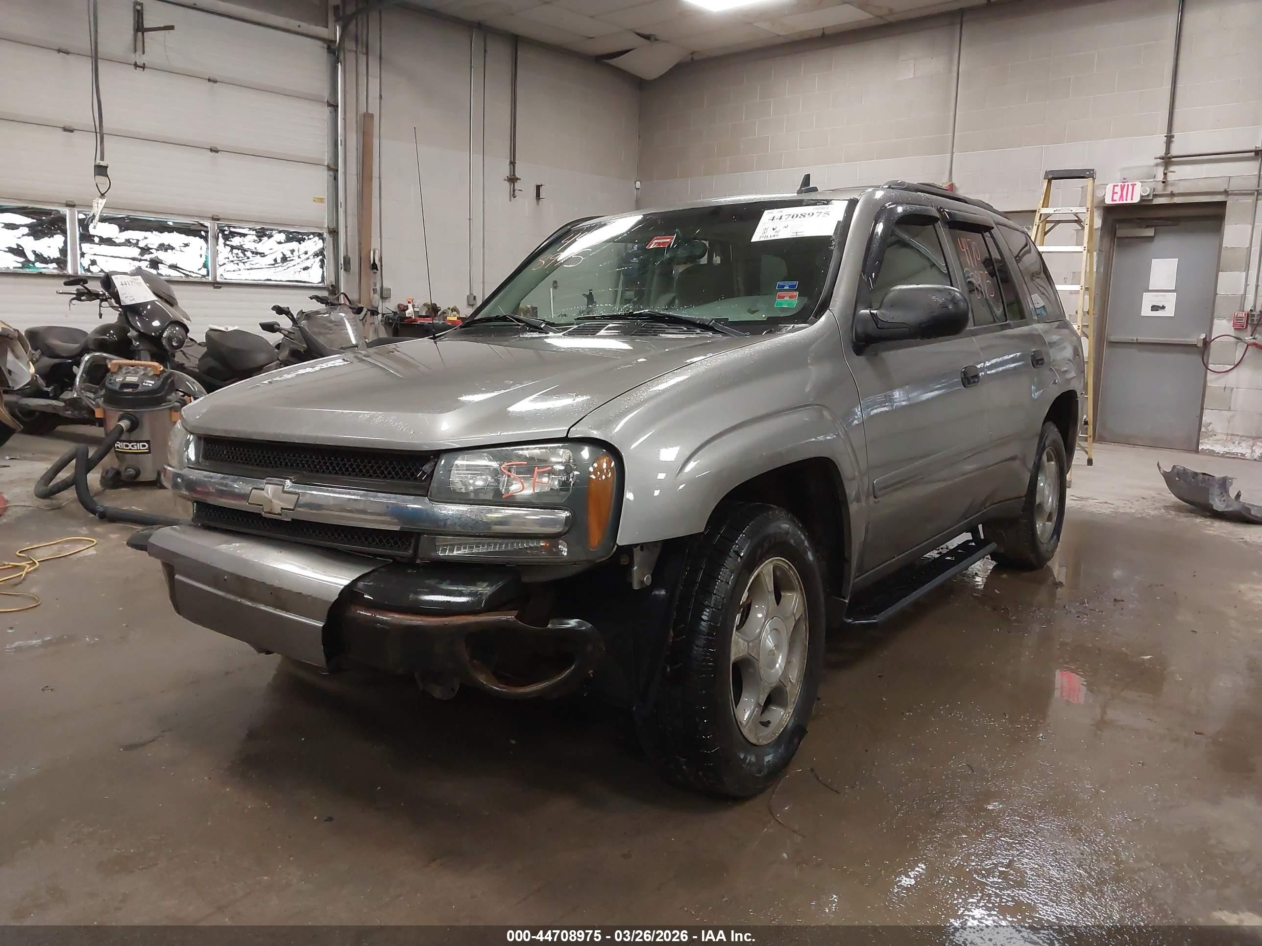 2006 Chevrolet Trailblazer Ls Gray vin: 1GNDT13S062319561