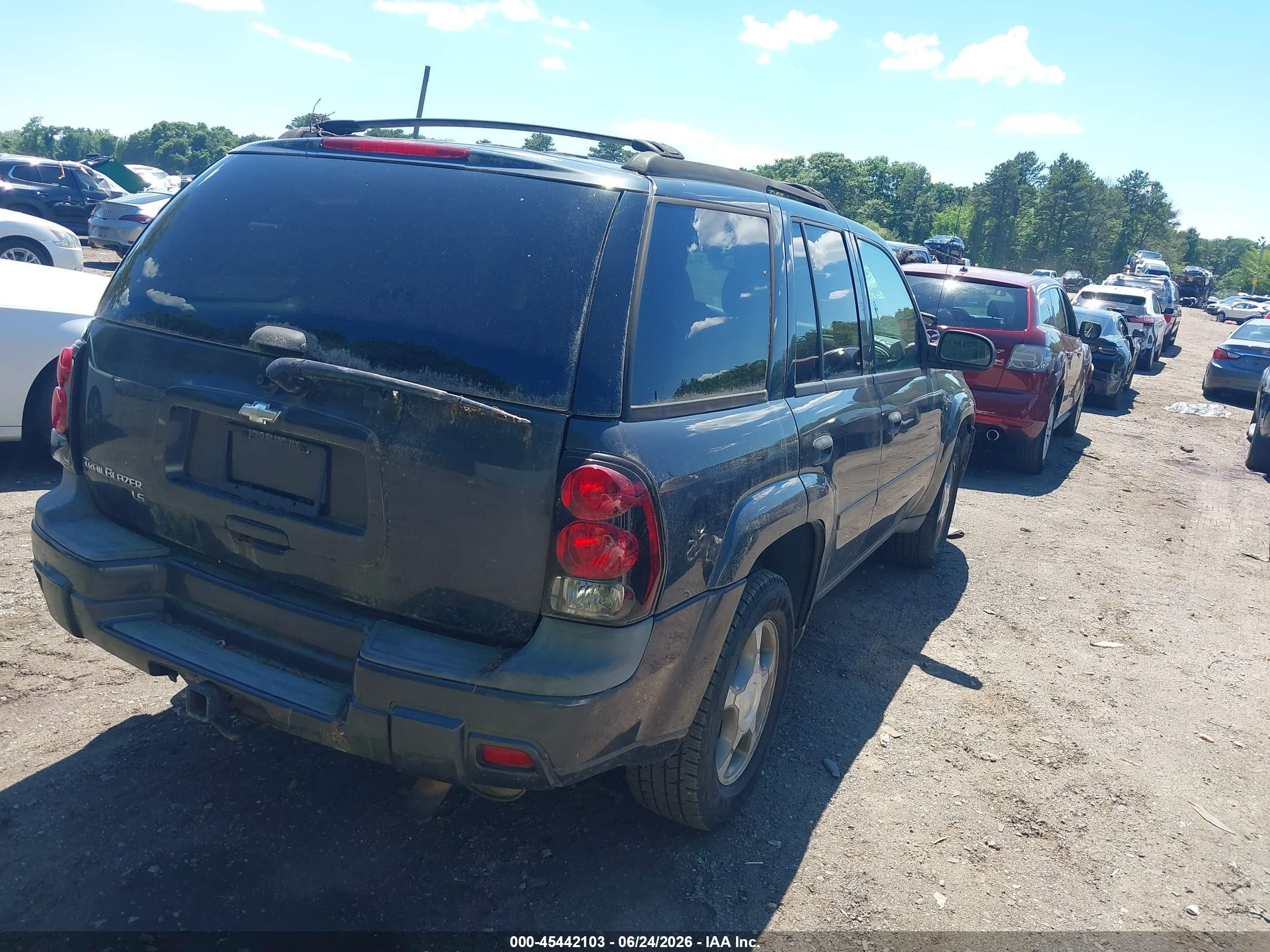 2007 Chevrolet Trailblazer Ls Gray vin: 1GNDT13S072159165