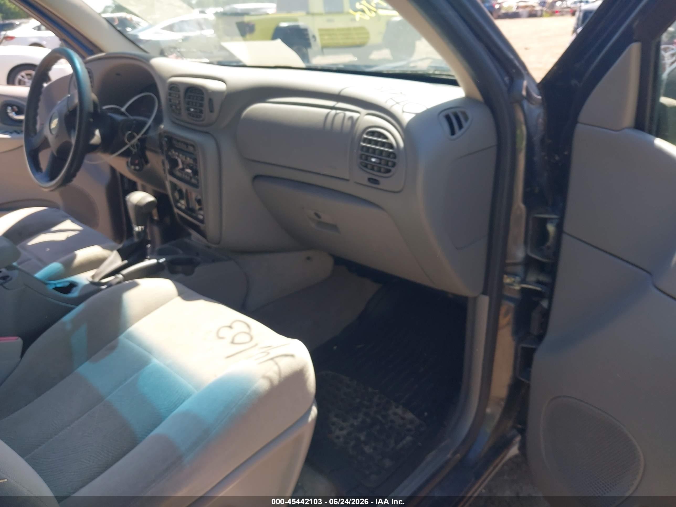 2007 Chevrolet Trailblazer Ls Gray vin: 1GNDT13S072159165