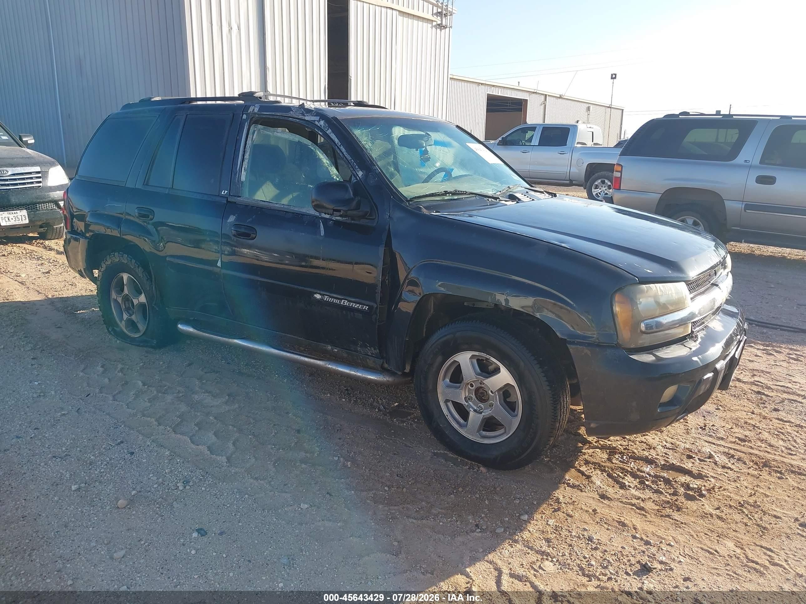 2007 Chevrolet Trailblazer Ls Black vin: 1GNDT13S072209675