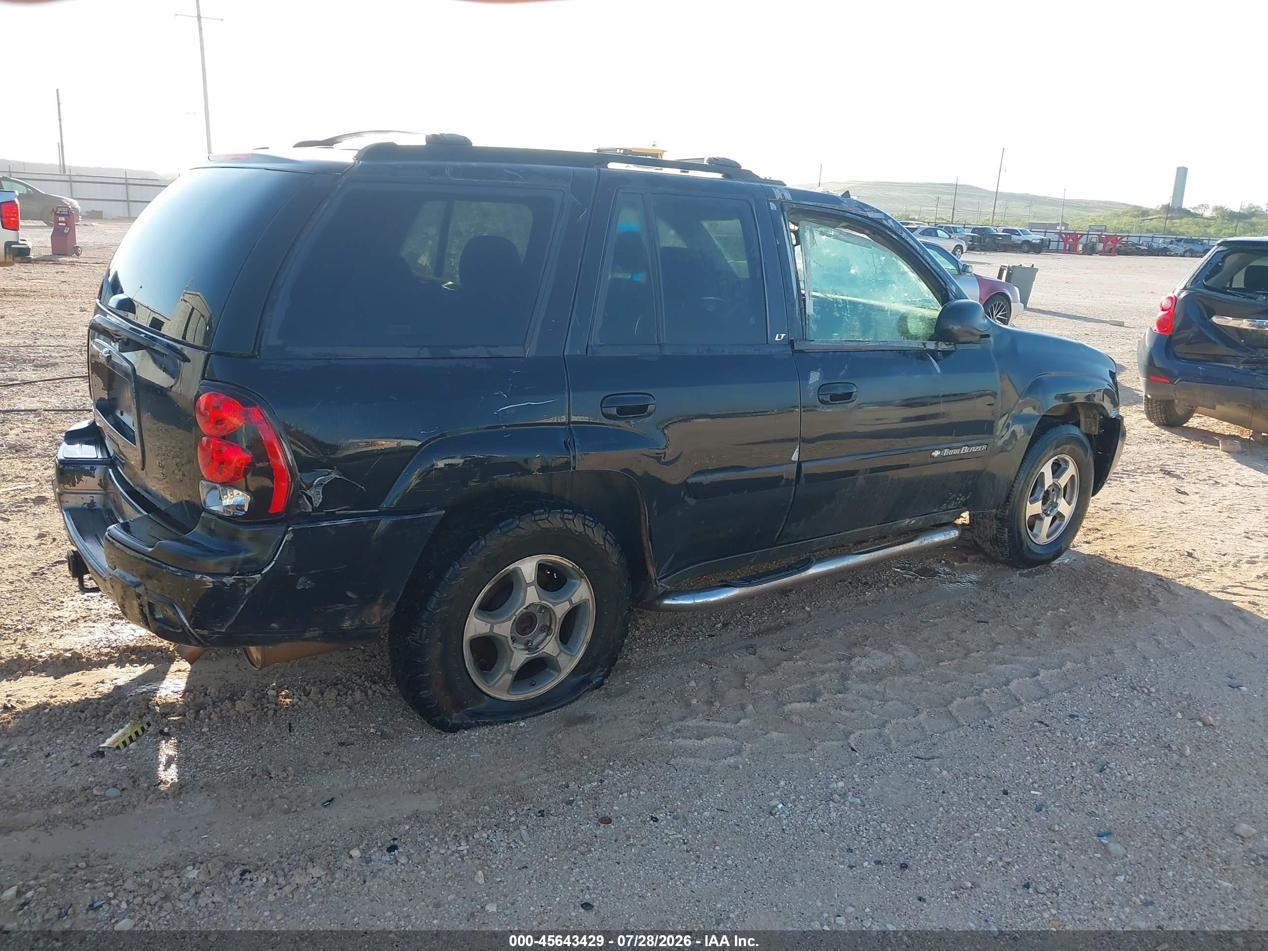 2007 Chevrolet Trailblazer Ls Black vin: 1GNDT13S072209675