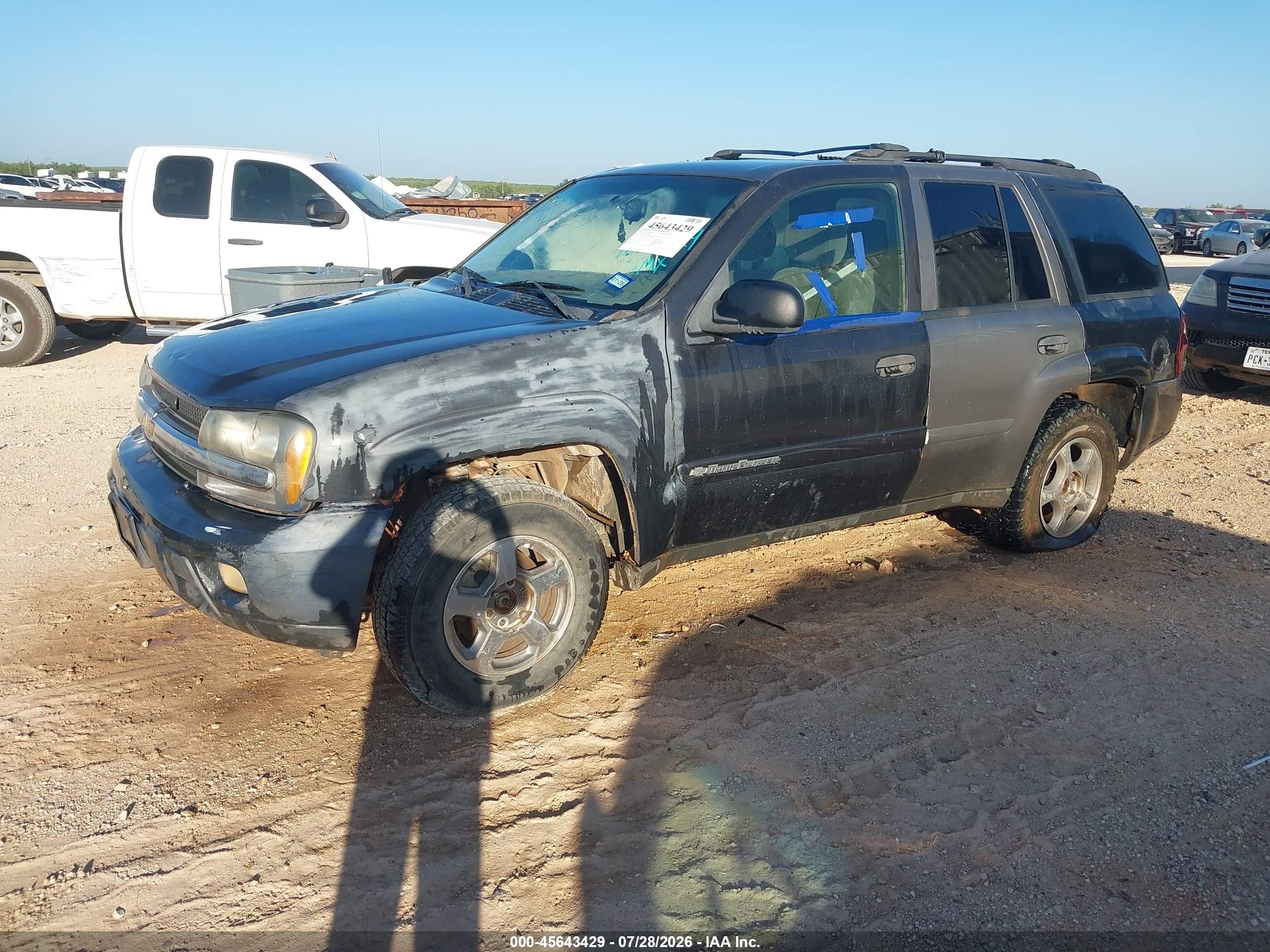 2007 Chevrolet Trailblazer Ls Black vin: 1GNDT13S072209675