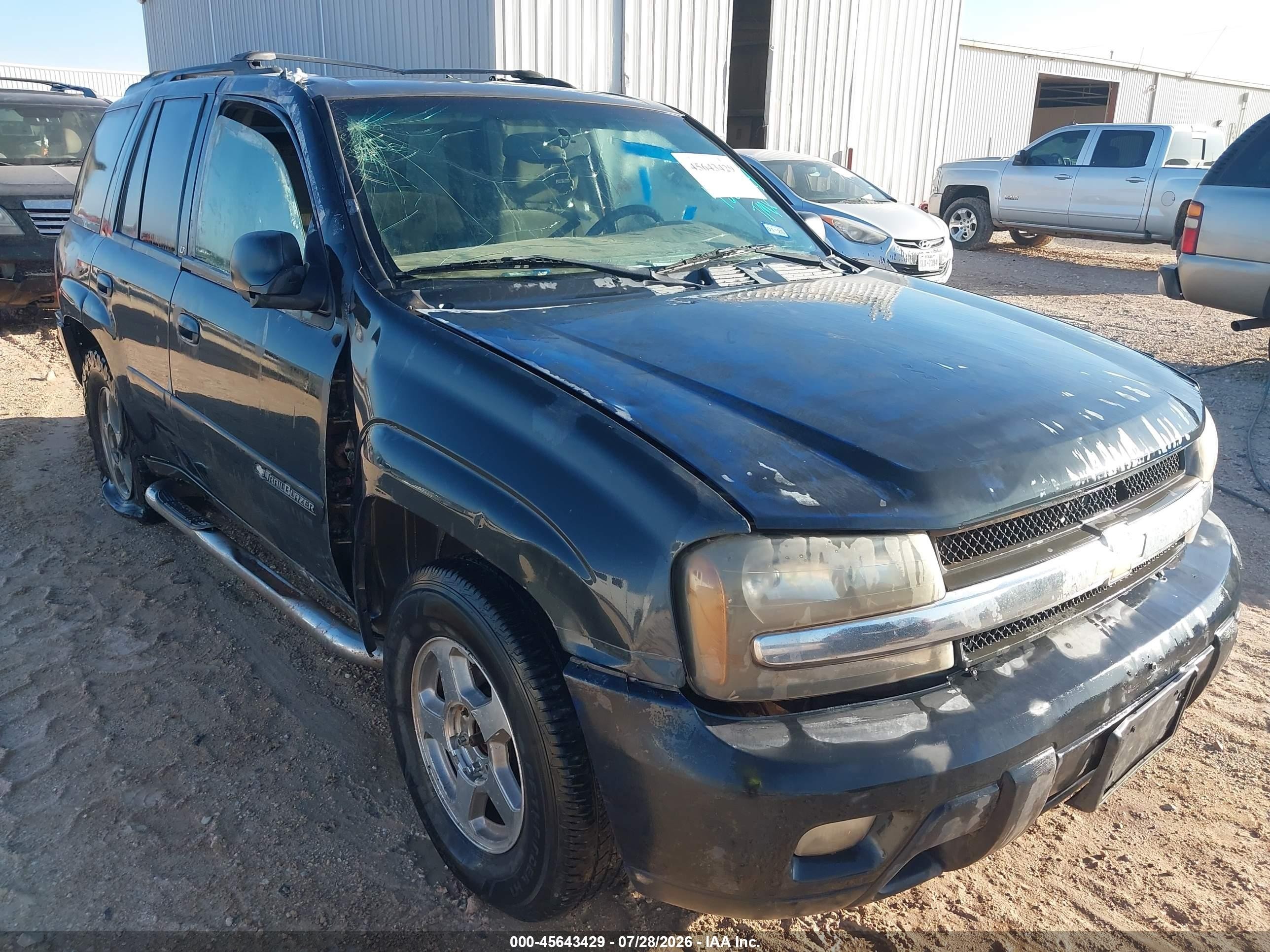 2007 Chevrolet Trailblazer Ls Black vin: 1GNDT13S072209675