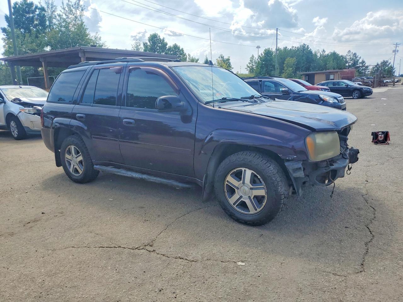 2008 Chevrolet Trailblazer Ls Purple vin: 1GNDT13S082121503