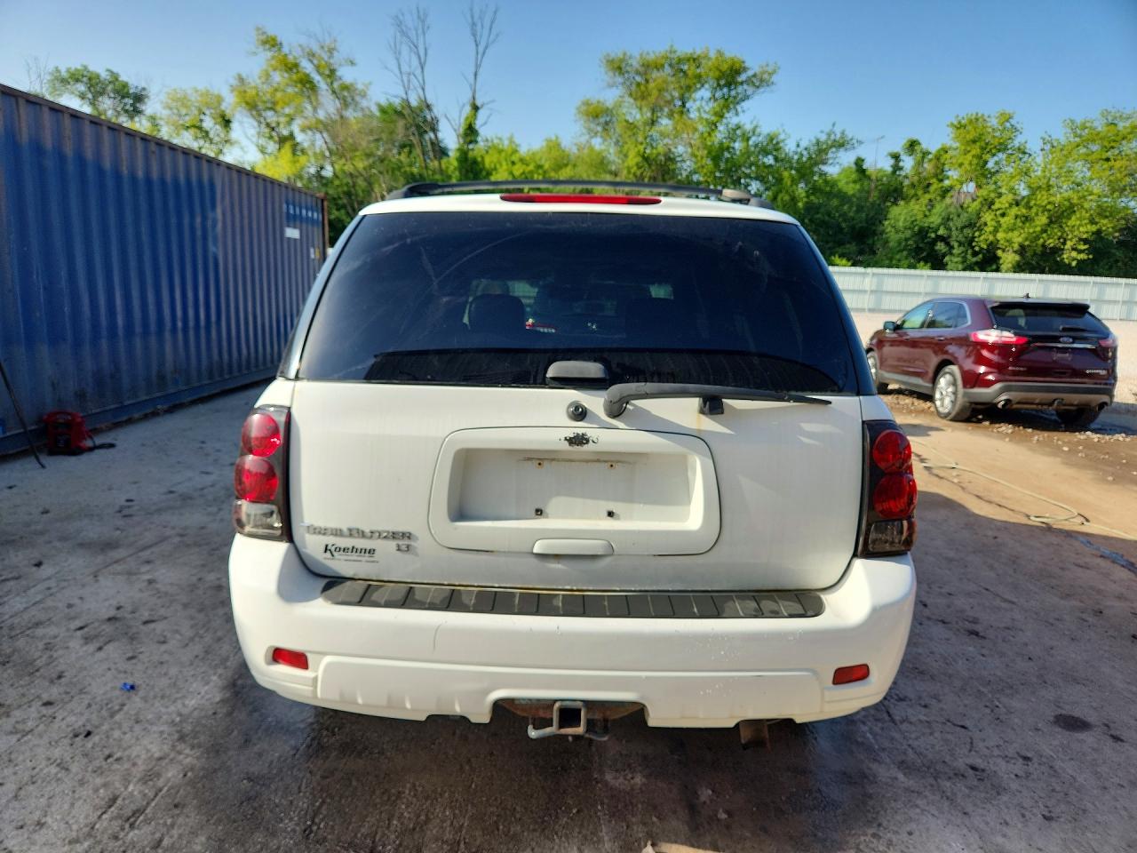 2008 Chevrolet Trailblazer Ls White vin: 1GNDT13S082183368