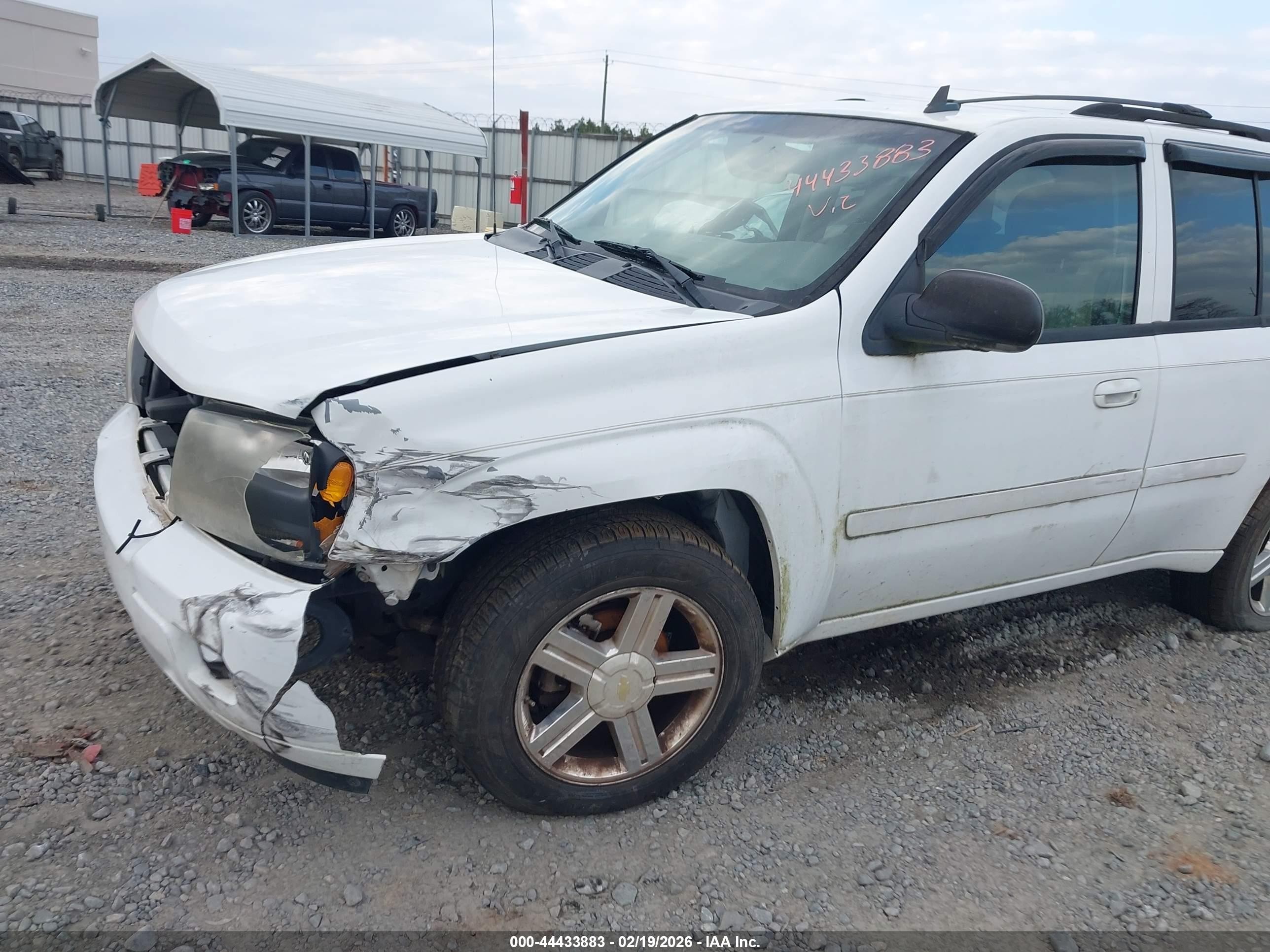 2008 Chevrolet Trailblazer Lt White vin: 1GNDT13S082220984