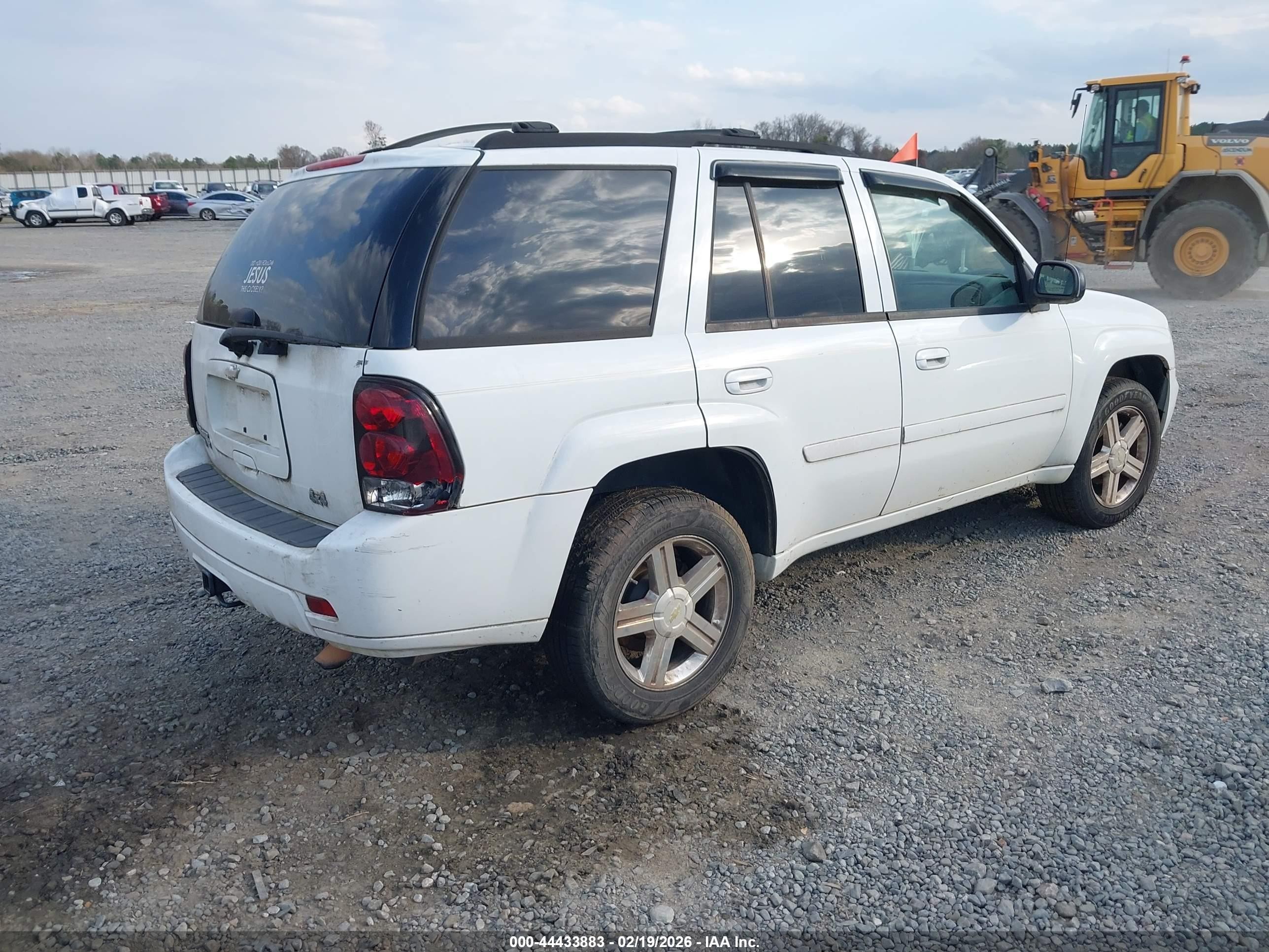 2008 Chevrolet Trailblazer Lt White vin: 1GNDT13S082220984
