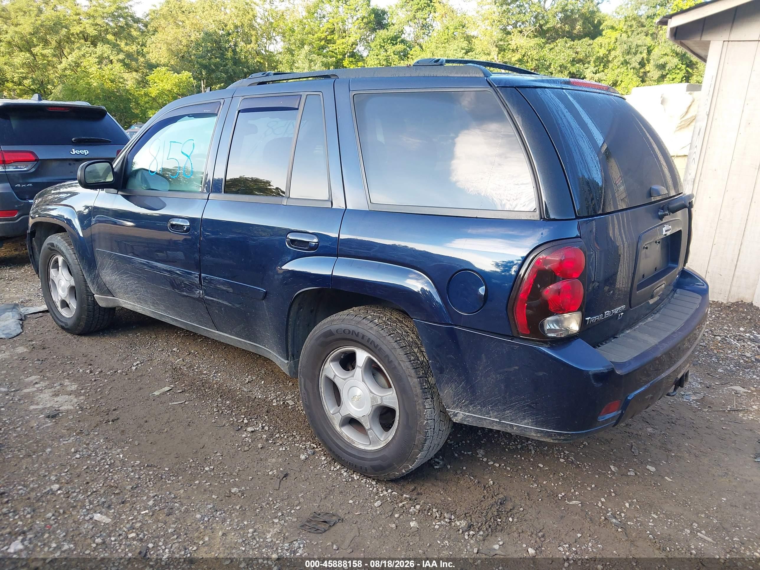 2008 Chevrolet Trailblazer Lt Navy vin: 1GNDT13S082225621