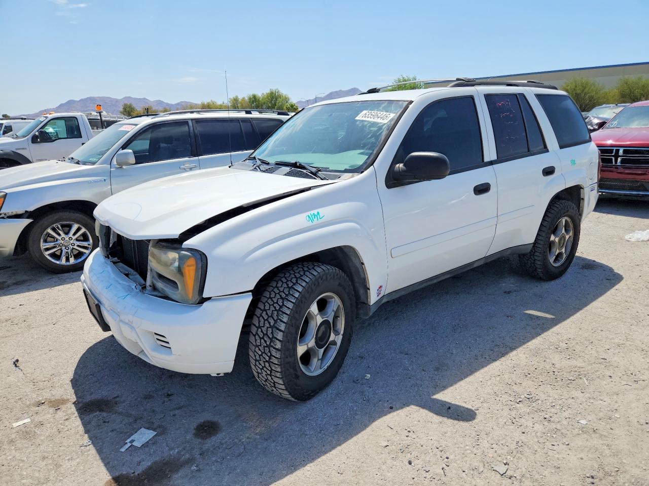 2008 Chevrolet Trailblazer Ls White vin: 1GNDT13S082259963