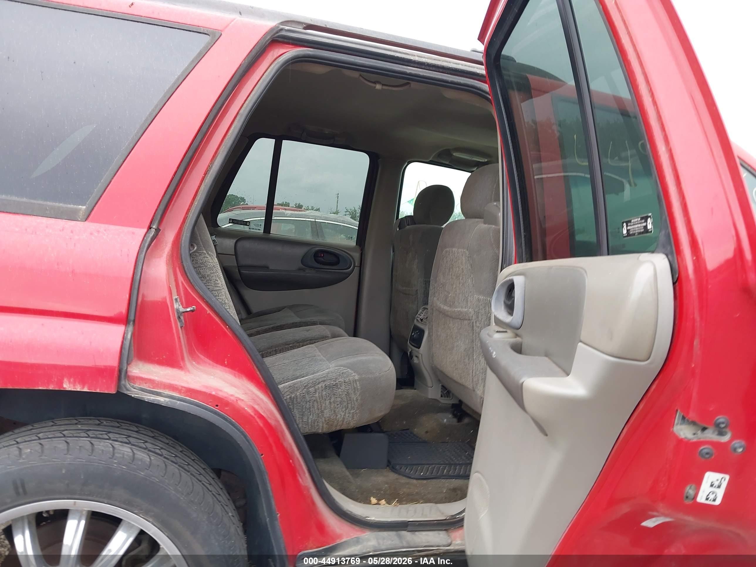 2002 Chevrolet Trailblazer Ls Red vin: 1GNDT13S122416875