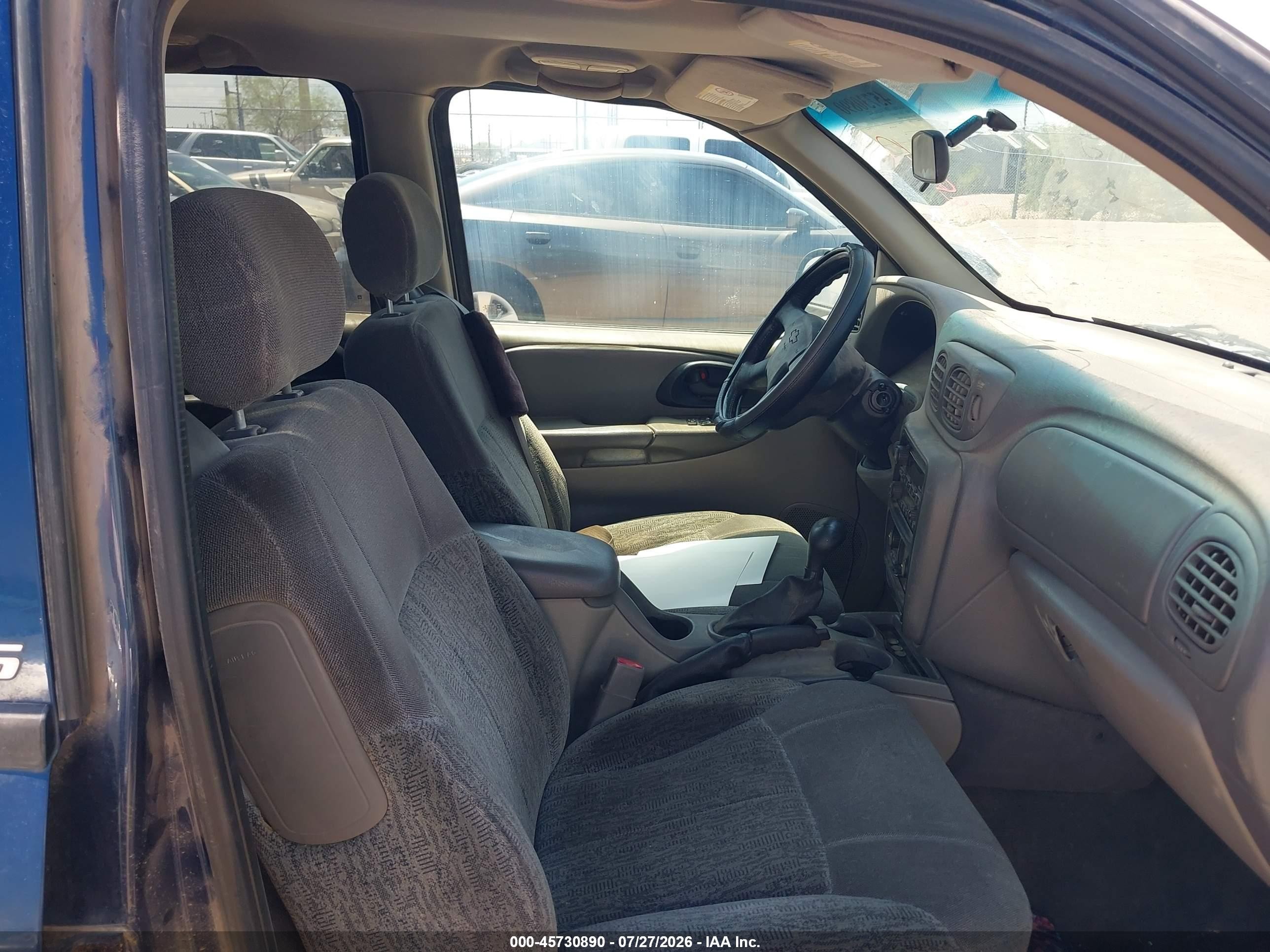 2002 Chevrolet Trailblazer Ls Dark Blue vin: 1GNDT13S122458947