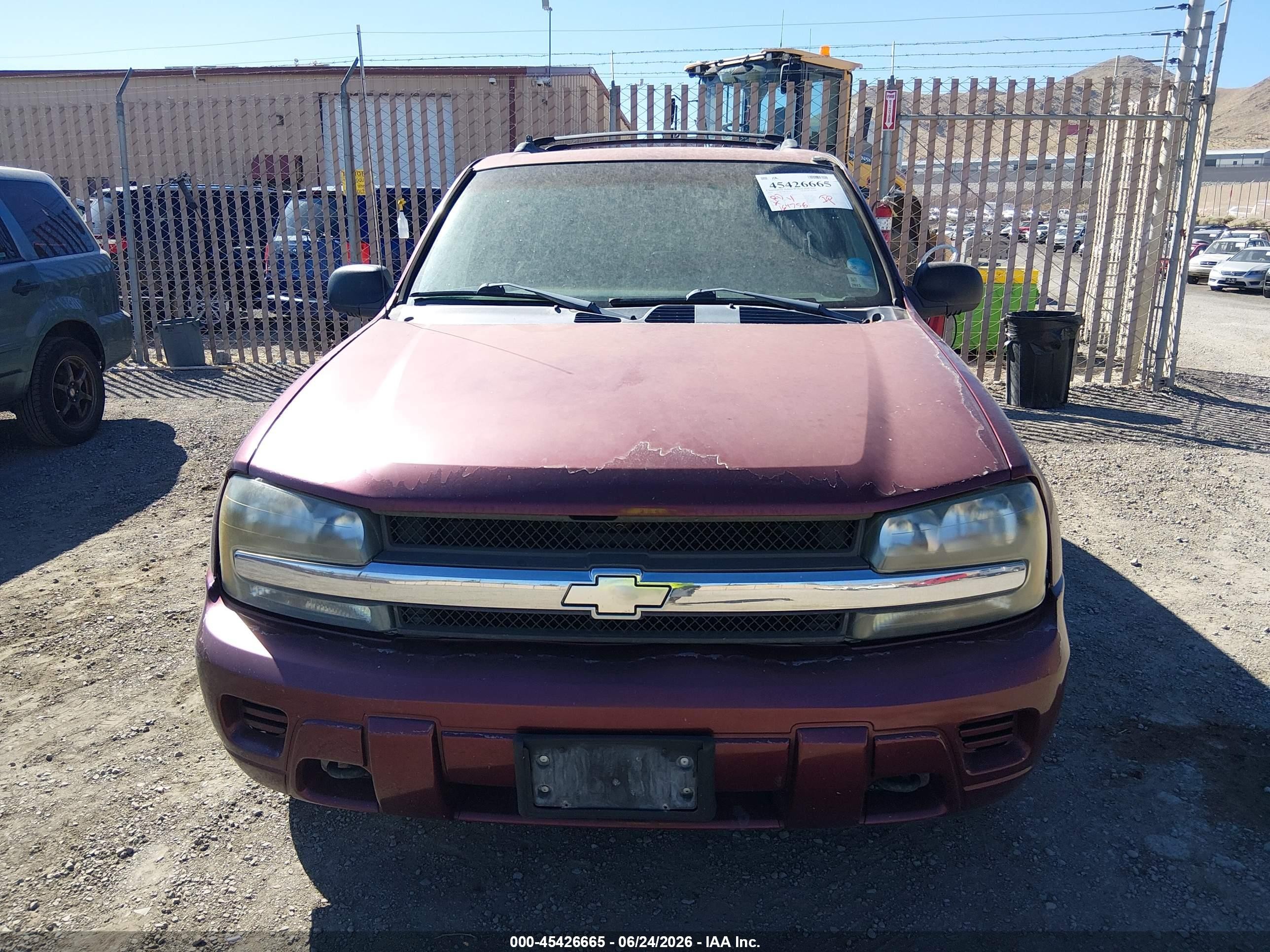 2004 Chevrolet Trailblazer Ls Red vin: 1GNDT13S142370712