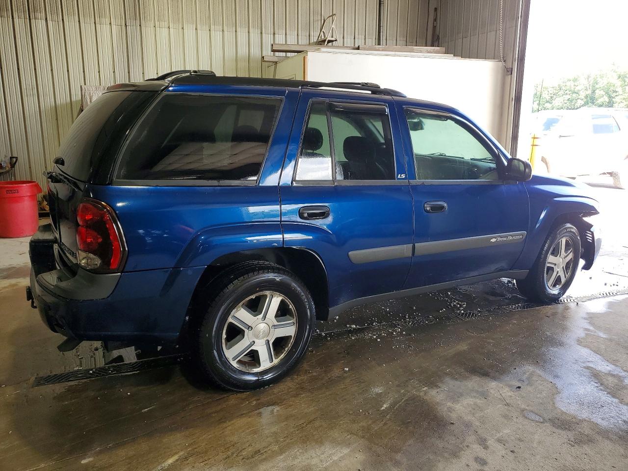 2004 Chevrolet Trailblazer Ls Blue vin: 1GNDT13S142440385