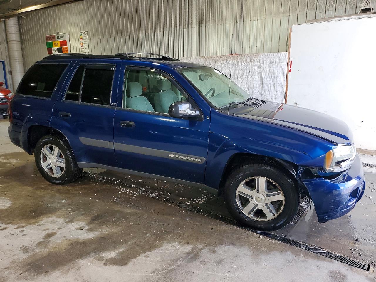 2004 Chevrolet Trailblazer Ls Blue vin: 1GNDT13S142440385