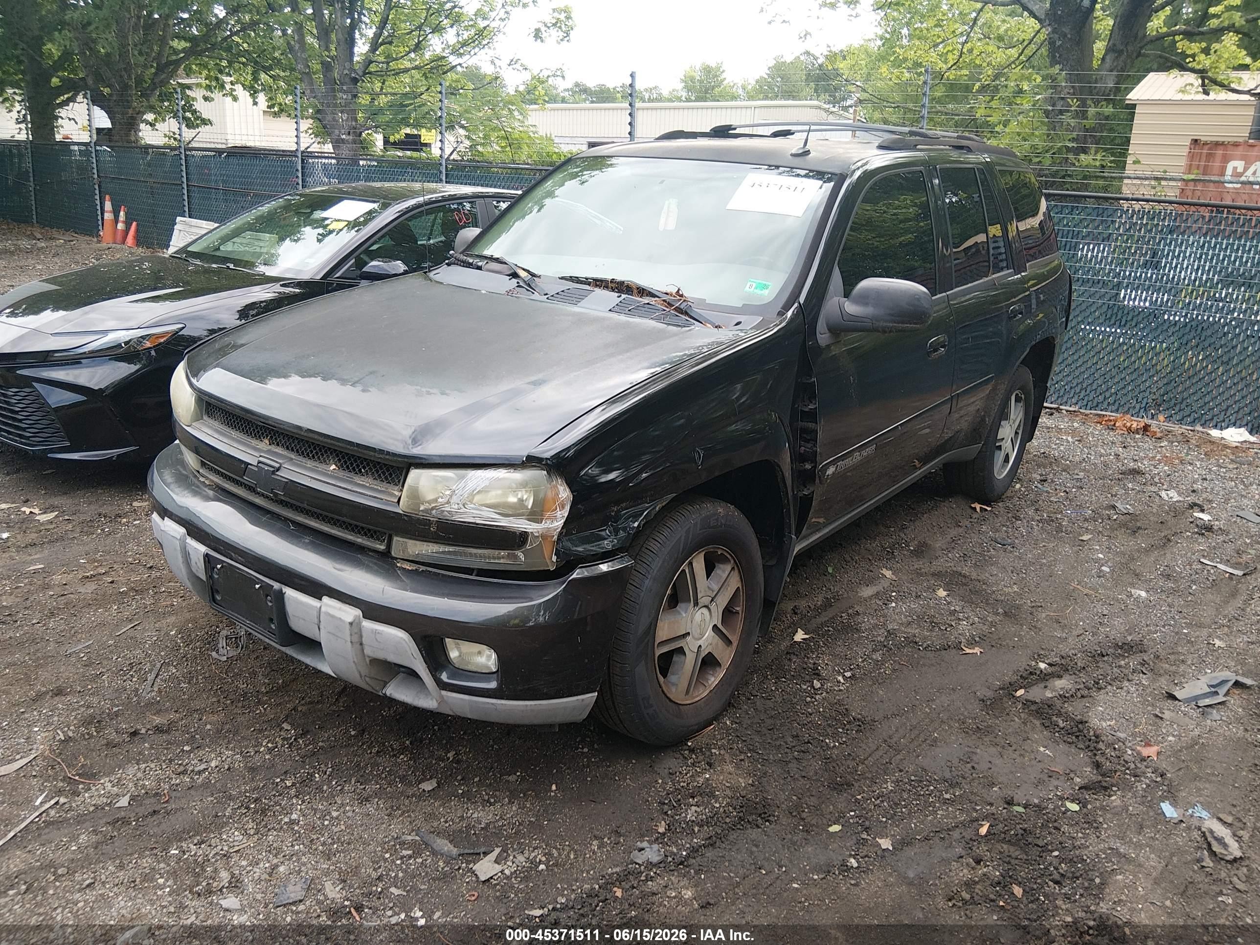 2005 Chevrolet Trailblazer Lt Black vin: 1GNDT13S152192883