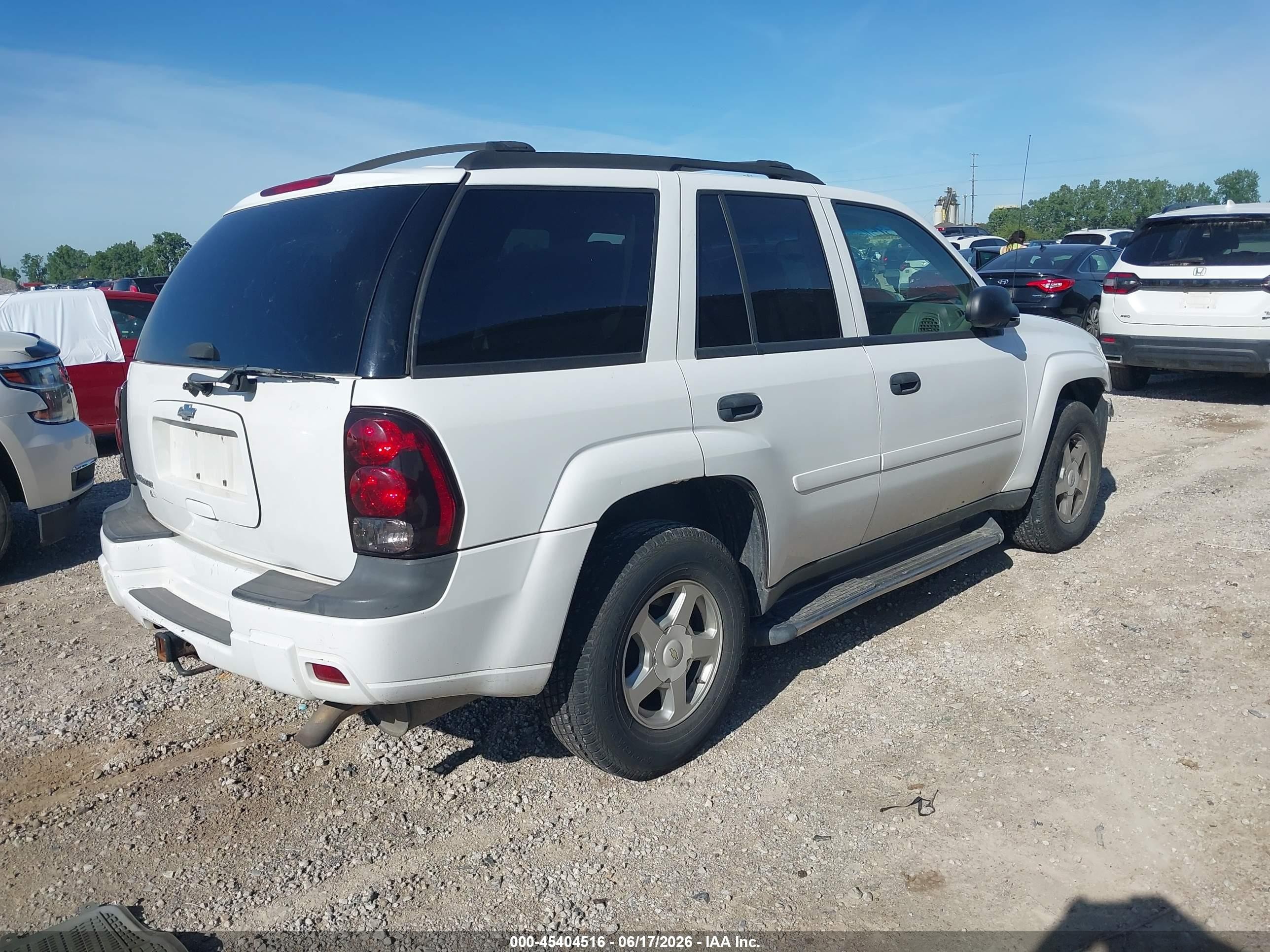 2006 Chevrolet Trailblazer Ls Белый vin: 1GNDT13S162141112