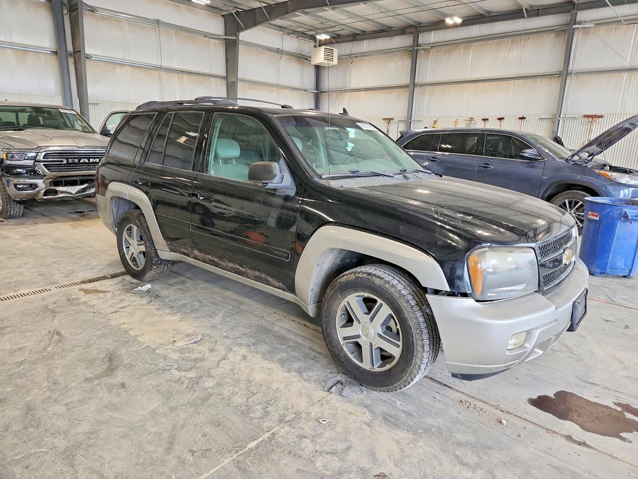 2006 Chevrolet Trailblazer Ls Black vin: 1GNDT13S162144642