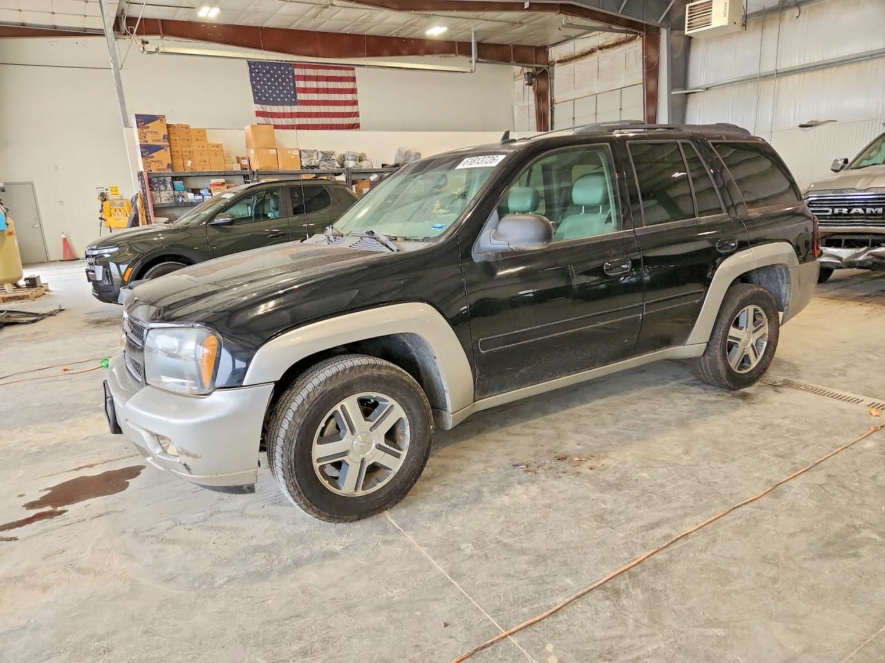 2006 Chevrolet Trailblazer Ls Black vin: 1GNDT13S162144642