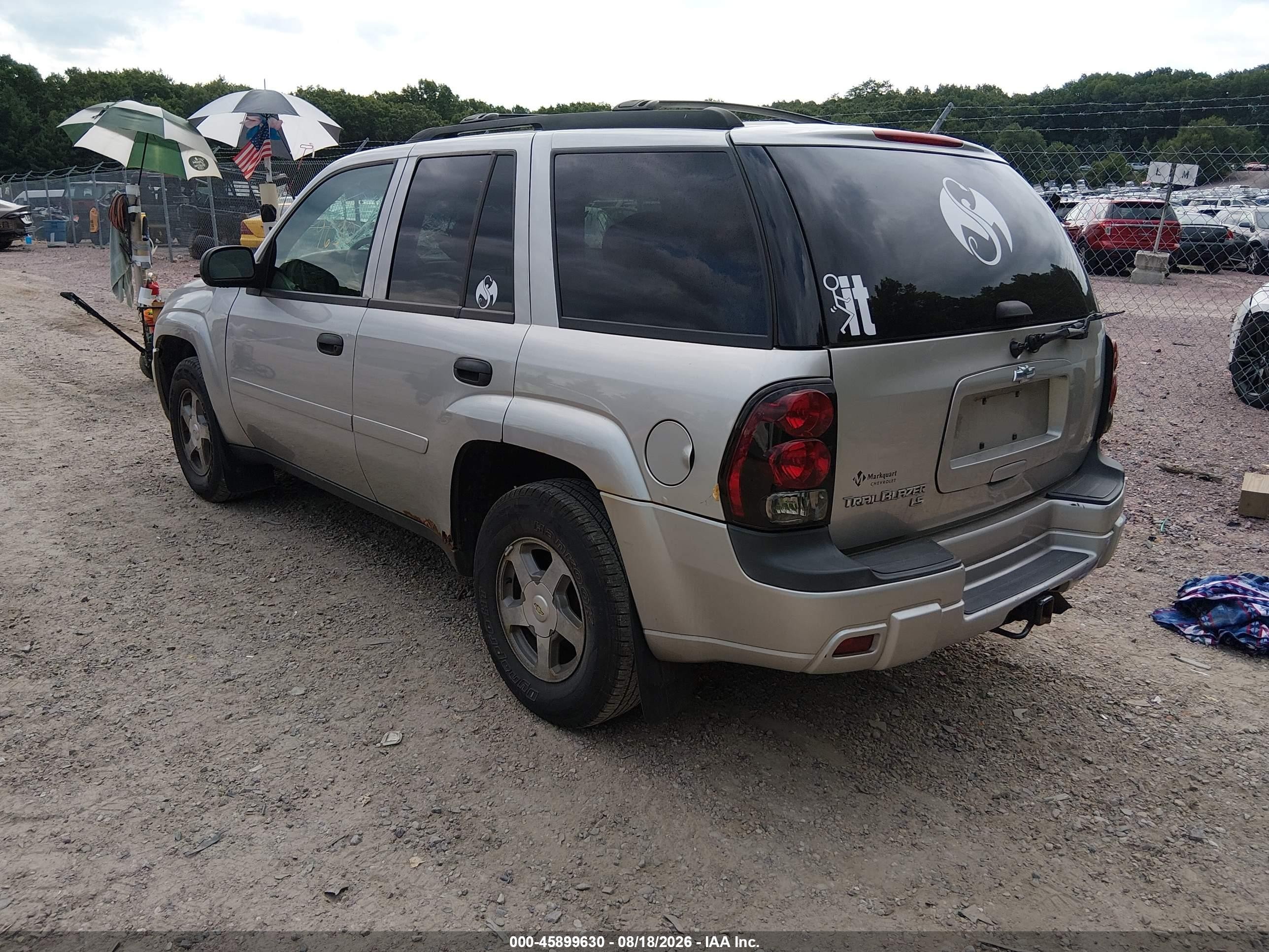 2006 Chevrolet Trailblazer Ls Серебряный vin: 1GNDT13S162166642
