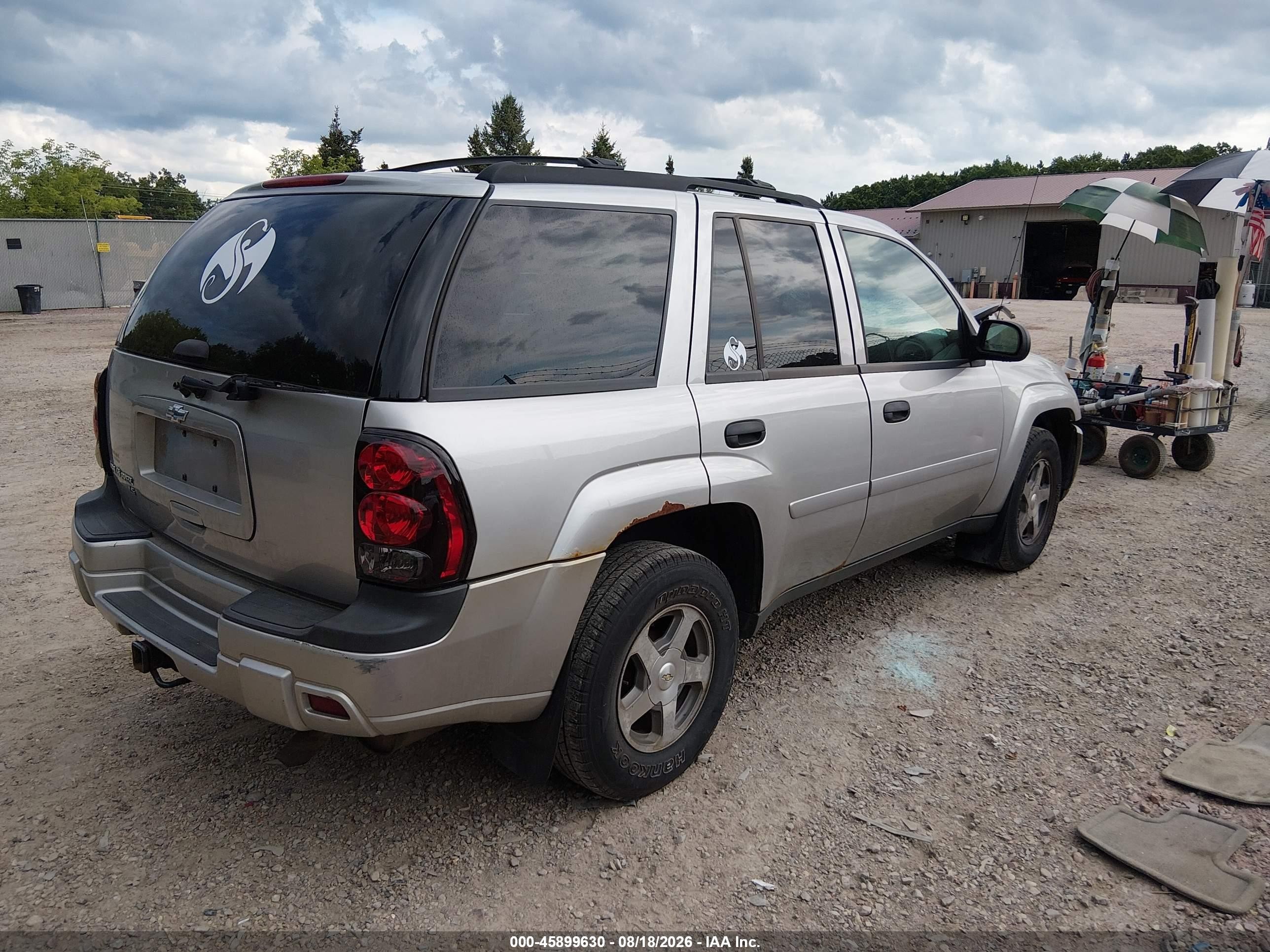 2006 Chevrolet Trailblazer Ls Серебряный vin: 1GNDT13S162166642