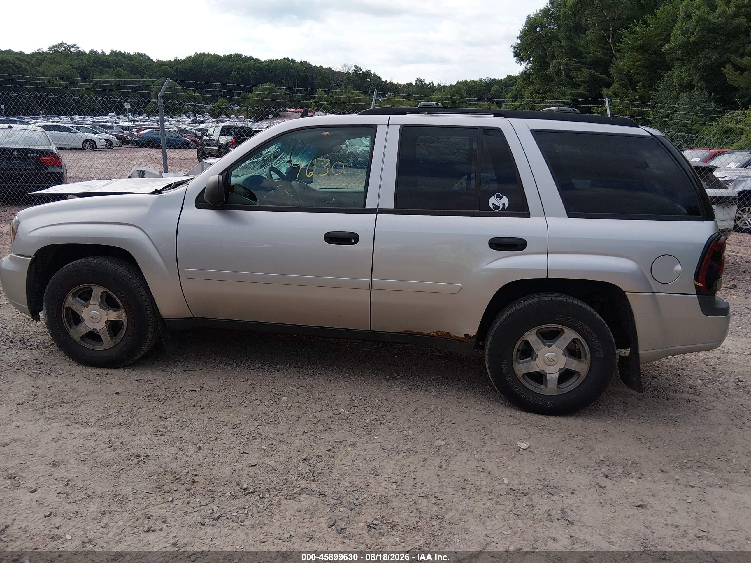 2006 Chevrolet Trailblazer Ls Серебряный vin: 1GNDT13S162166642