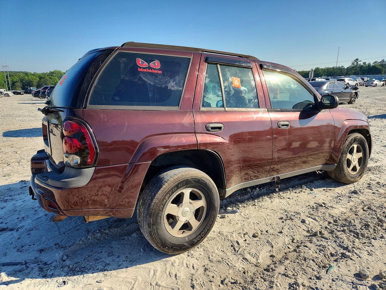 2006 Chevrolet Trailblazer Ls Burgundy vin: 1GNDT13S162185028