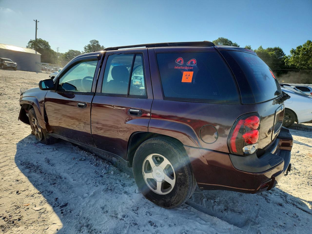 2006 Chevrolet Trailblazer Ls Burgundy vin: 1GNDT13S162185028