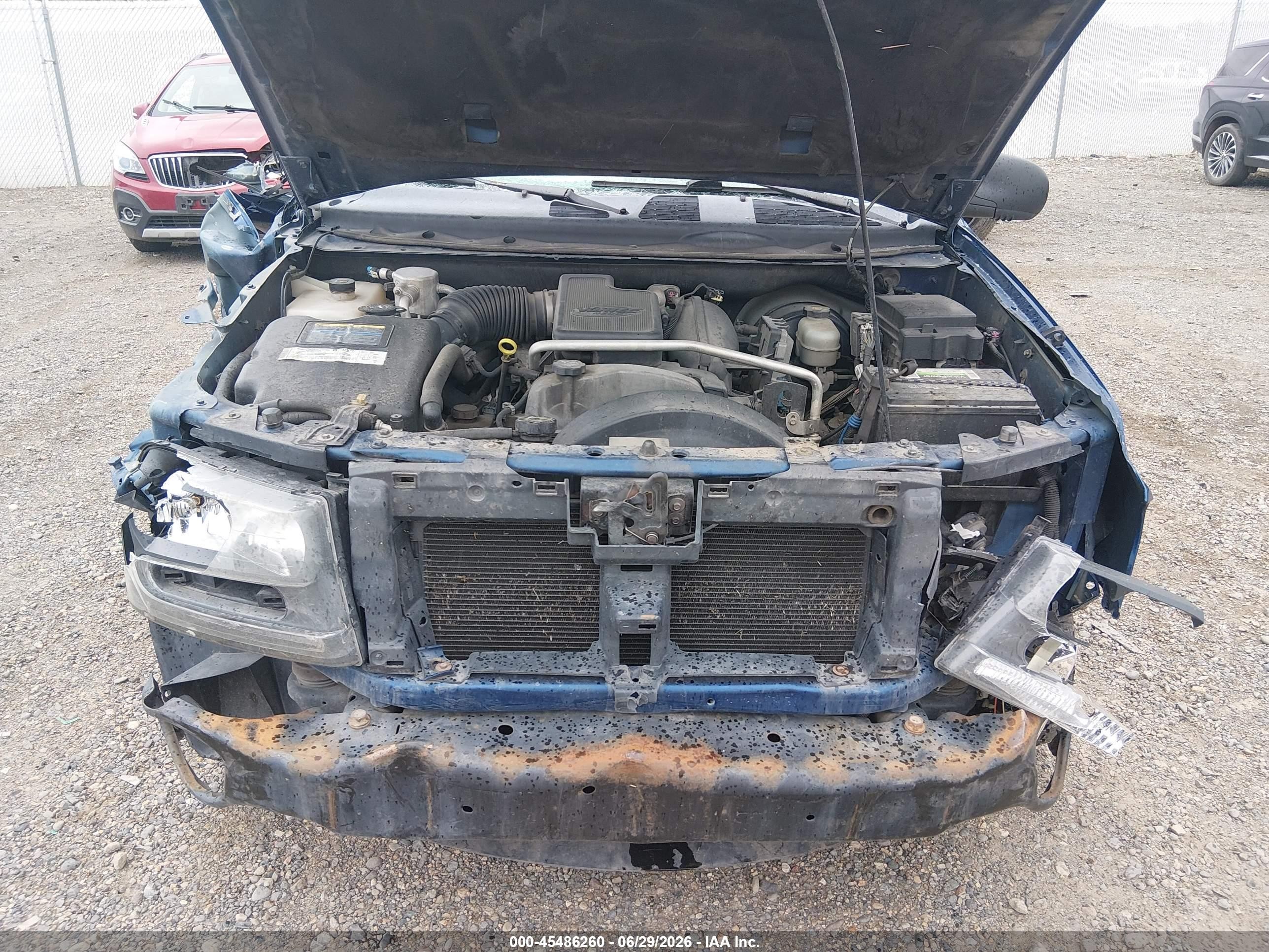 2006 Chevrolet Trailblazer Ls Blue vin: 1GNDT13S162193436