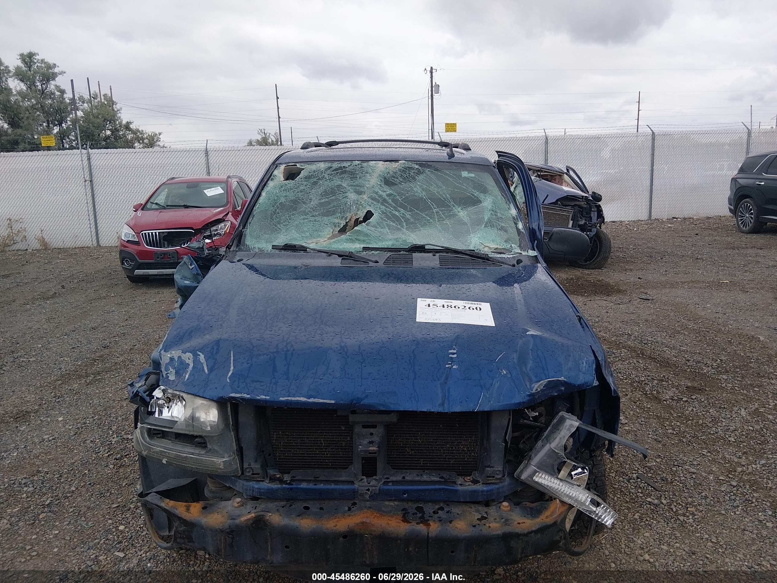 2006 Chevrolet Trailblazer Ls Blue vin: 1GNDT13S162193436