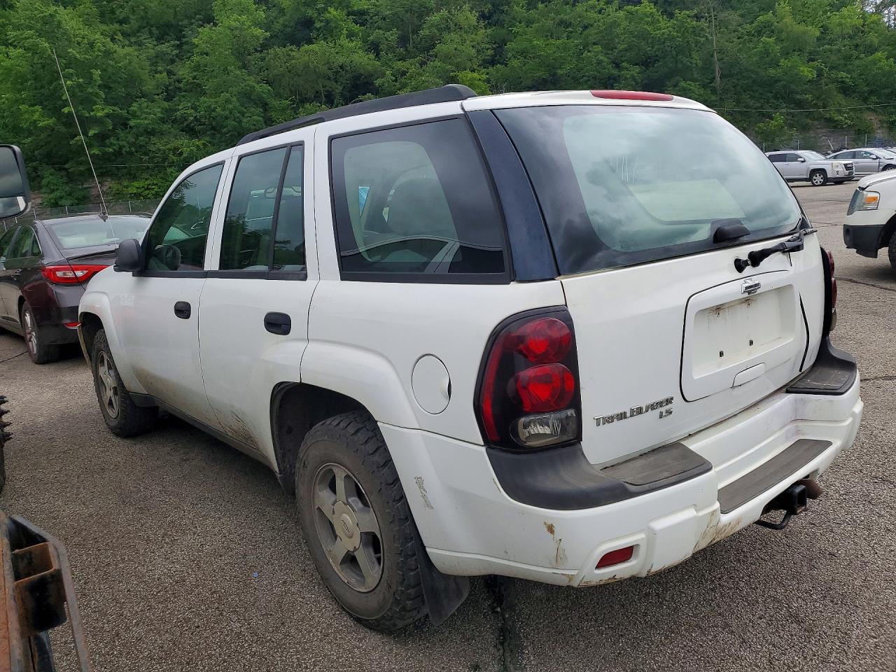 2006 Chevrolet Trailblazer Ls White vin: 1GNDT13S162194067
